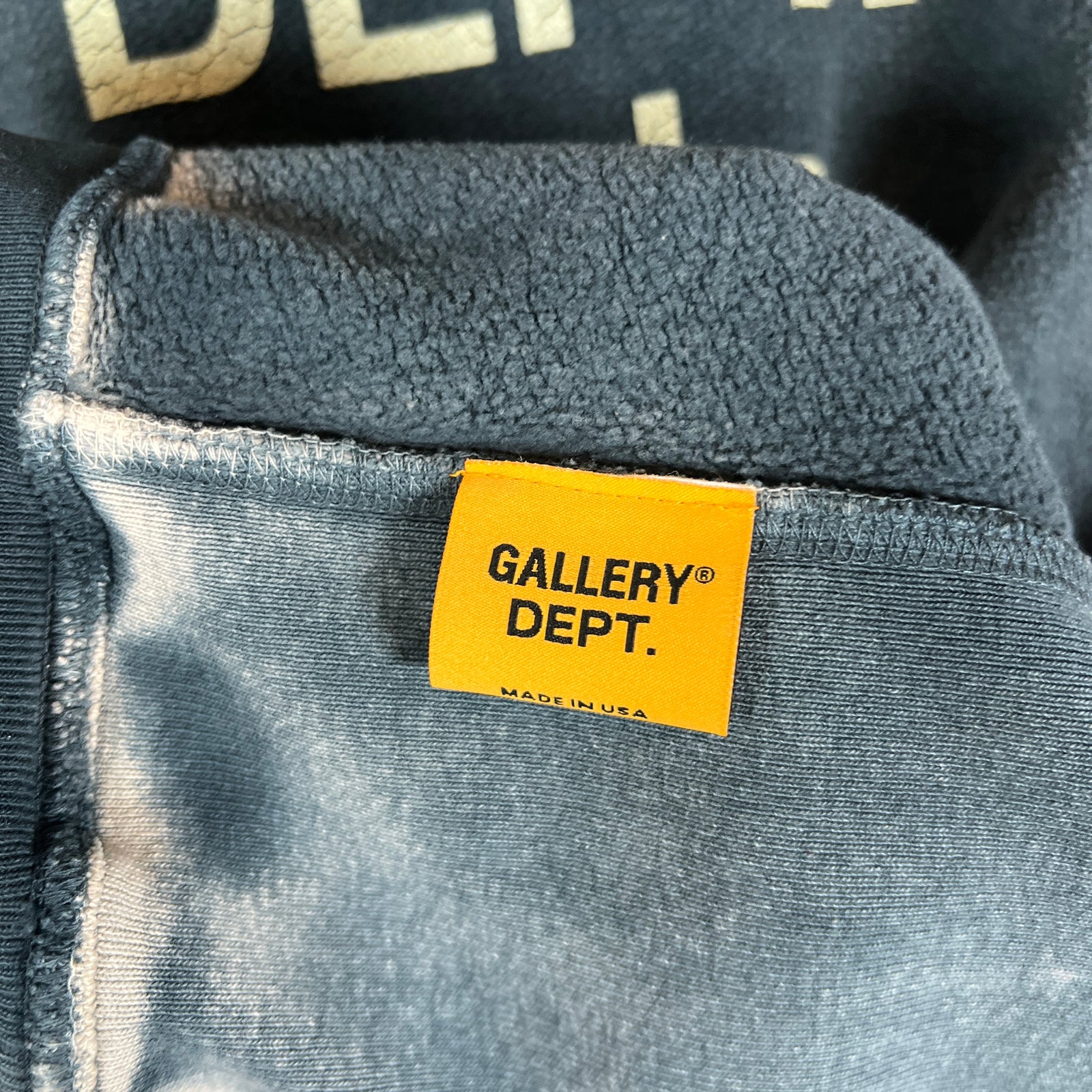 Gallery Dept Navy Reversible Logo Hoodie Size L