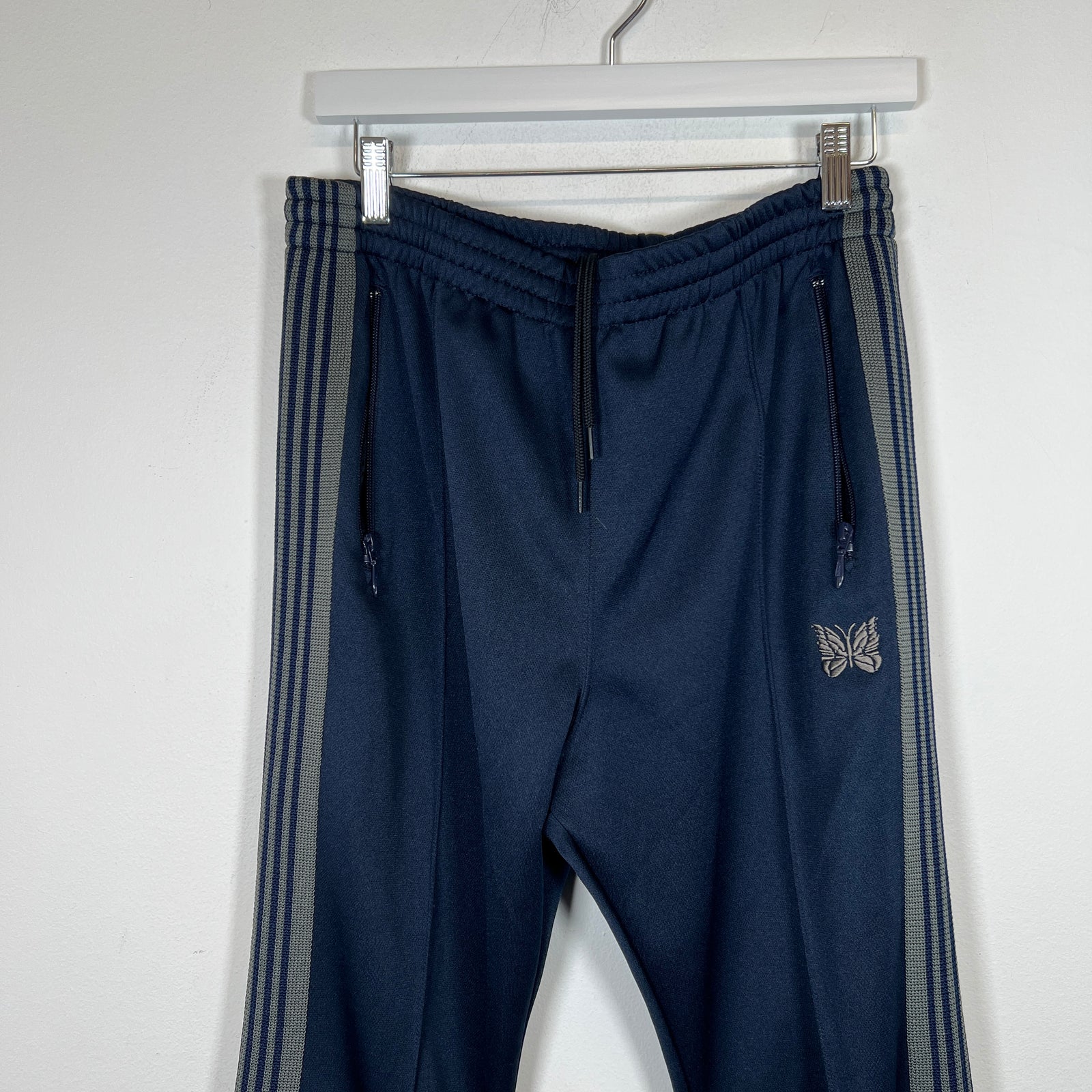 Needles Navy/Grey Track Pants Size M