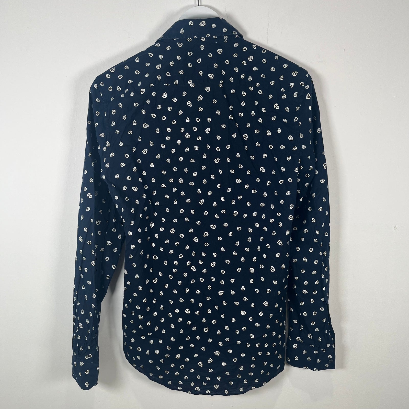 Gucci All Over Logo Print Button-Up Shirt Size M