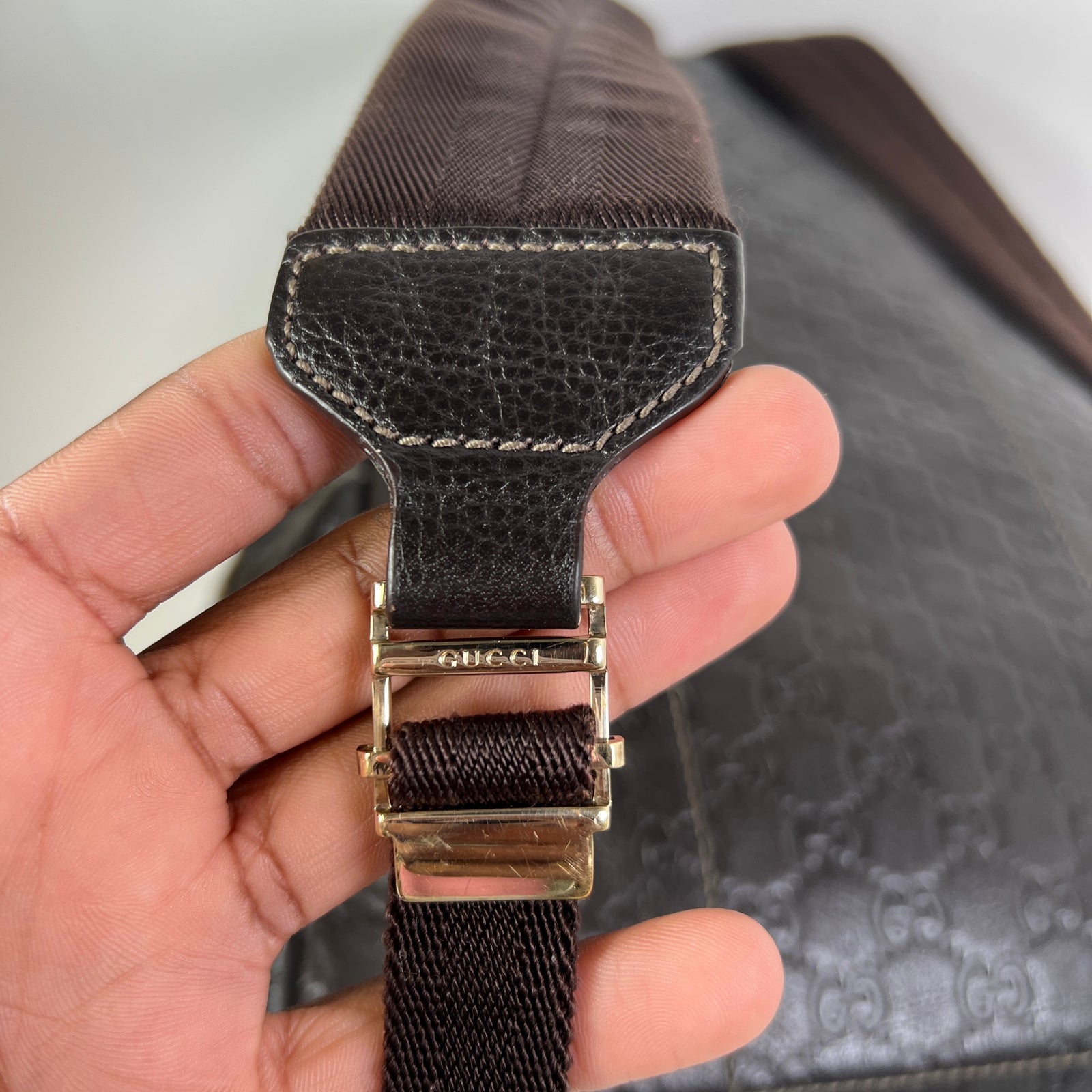Gucci Brown GG Guccissima Signature Leather Backpack