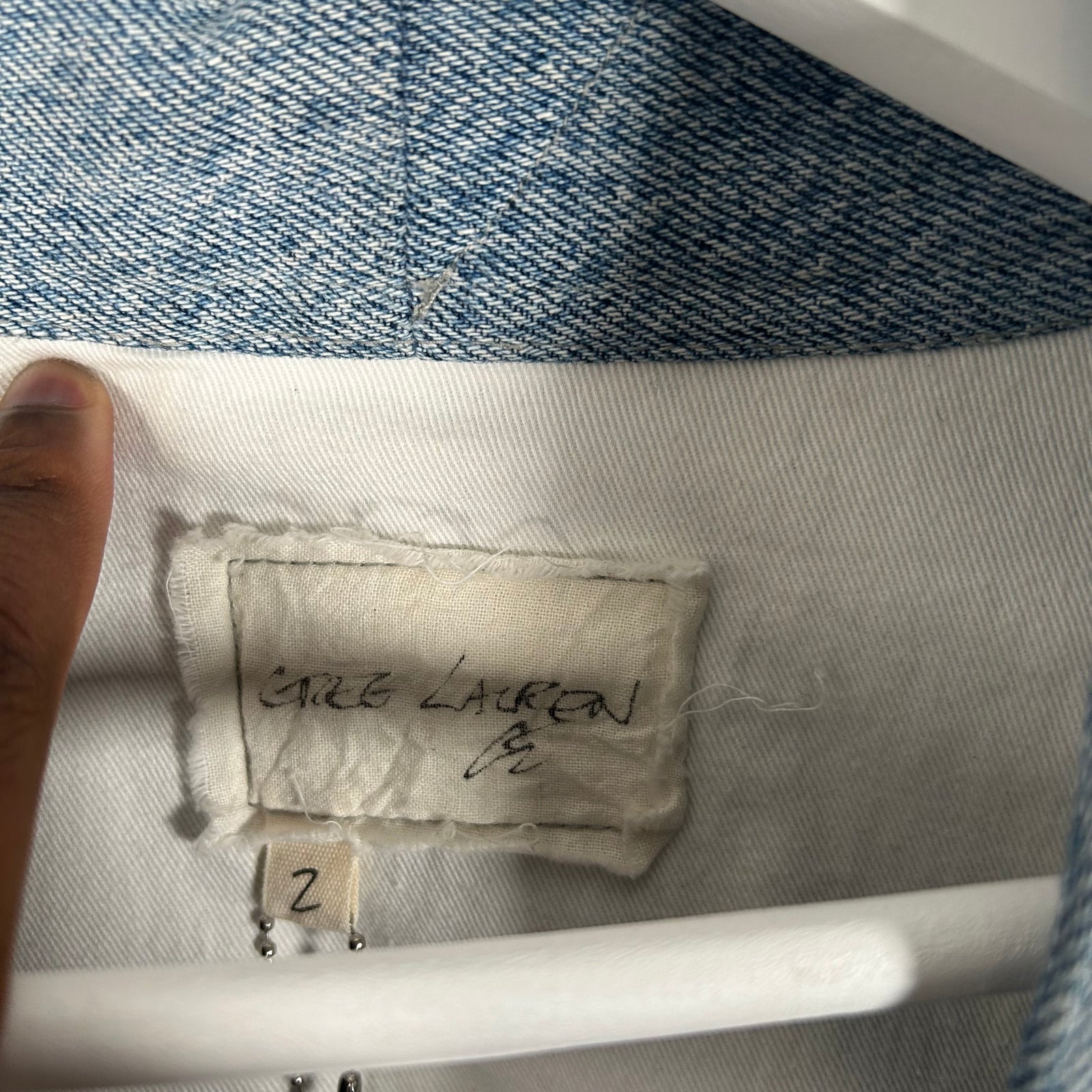 Greg Lauren Jean Patchwork GL1 Jacket Size 2