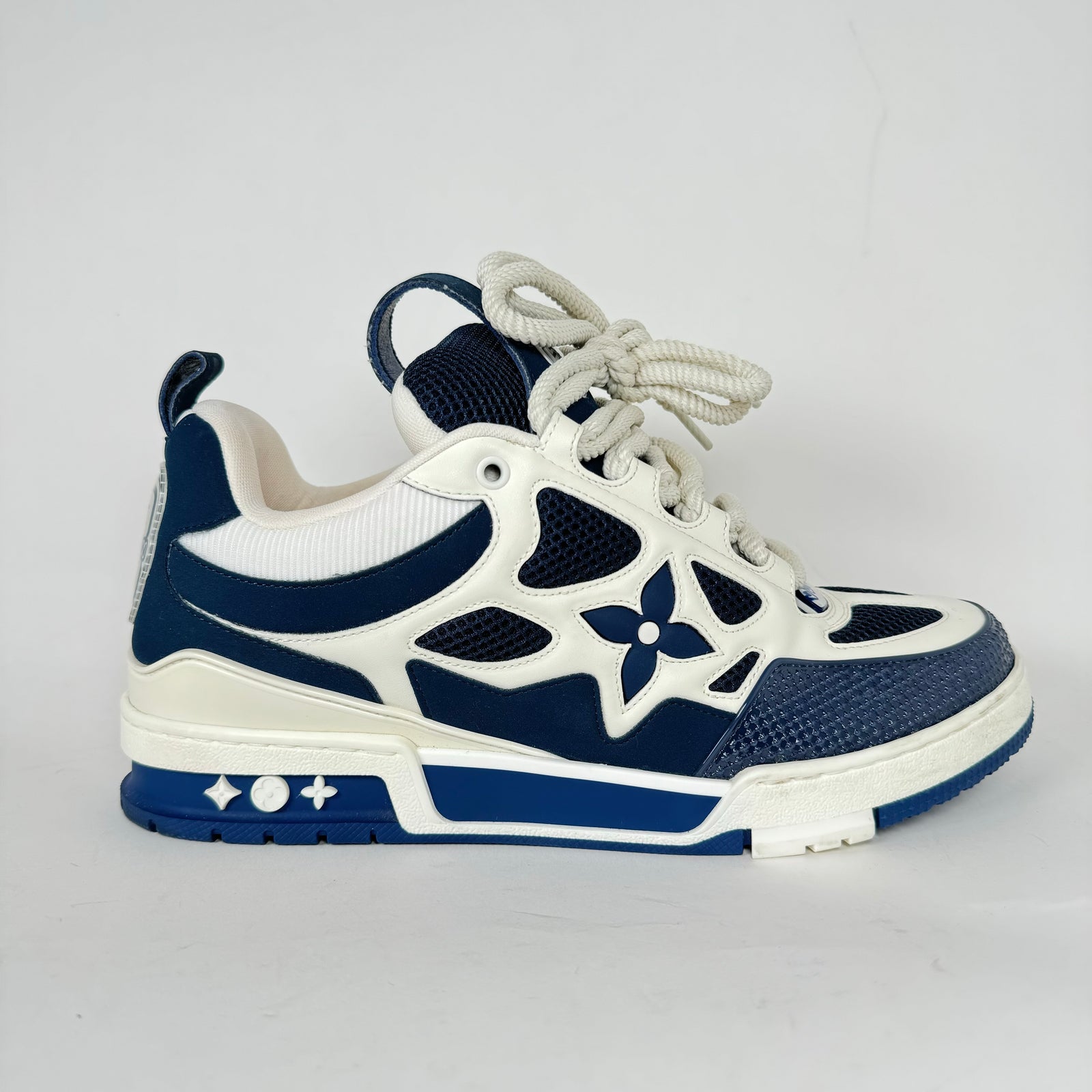 Louis Vuitton Navy Skate Sneakers Size LV 9