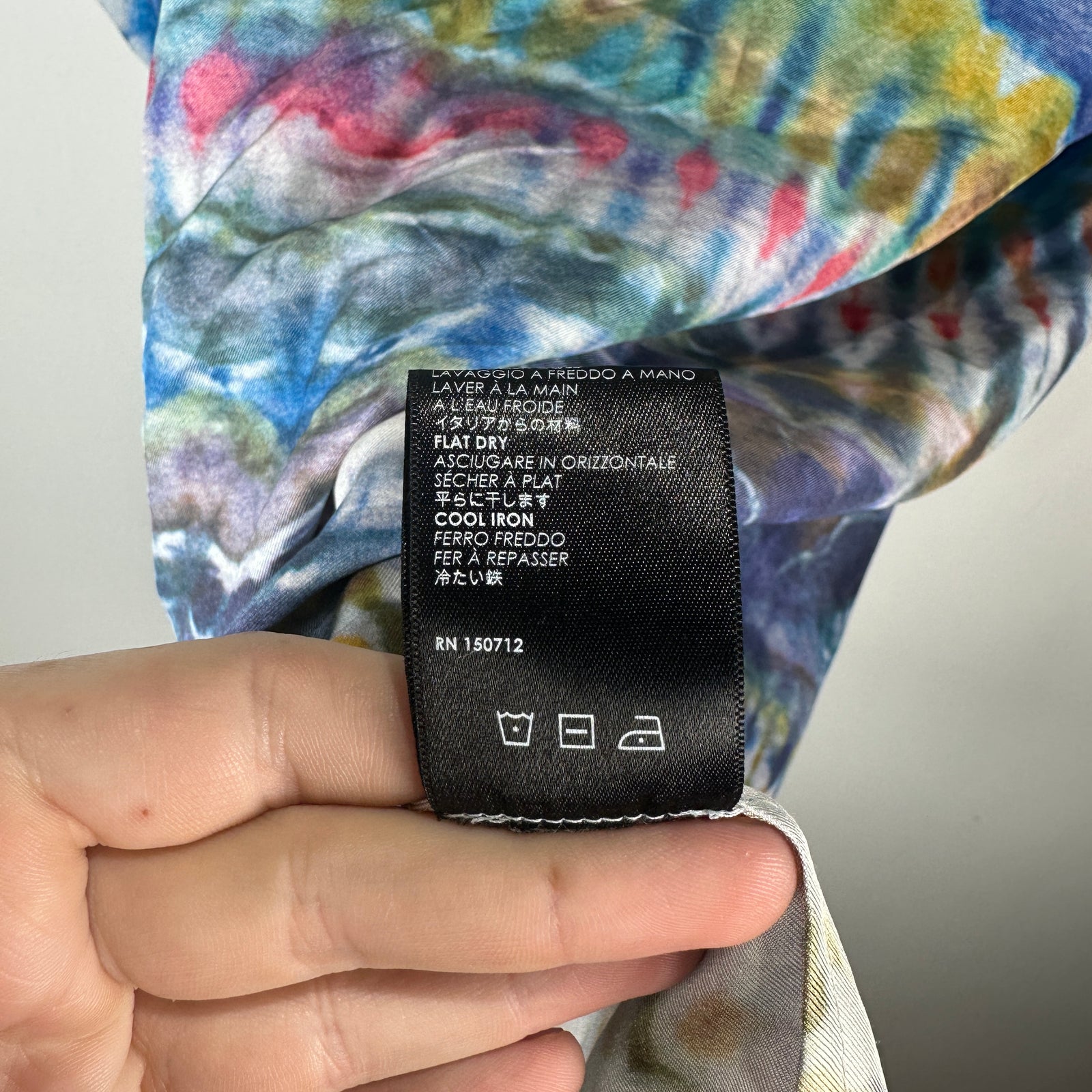 Amiri Watercolor Silk Shirt Size S