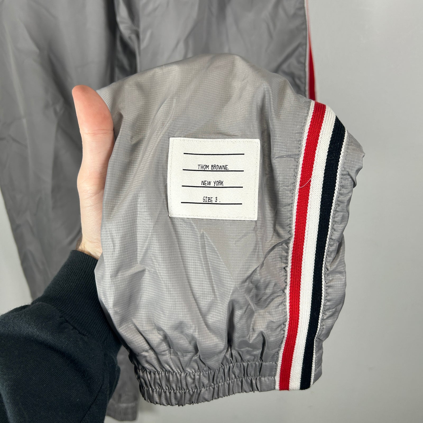 Thom Browne Grey Technical Jogger Sweatpants Size L
