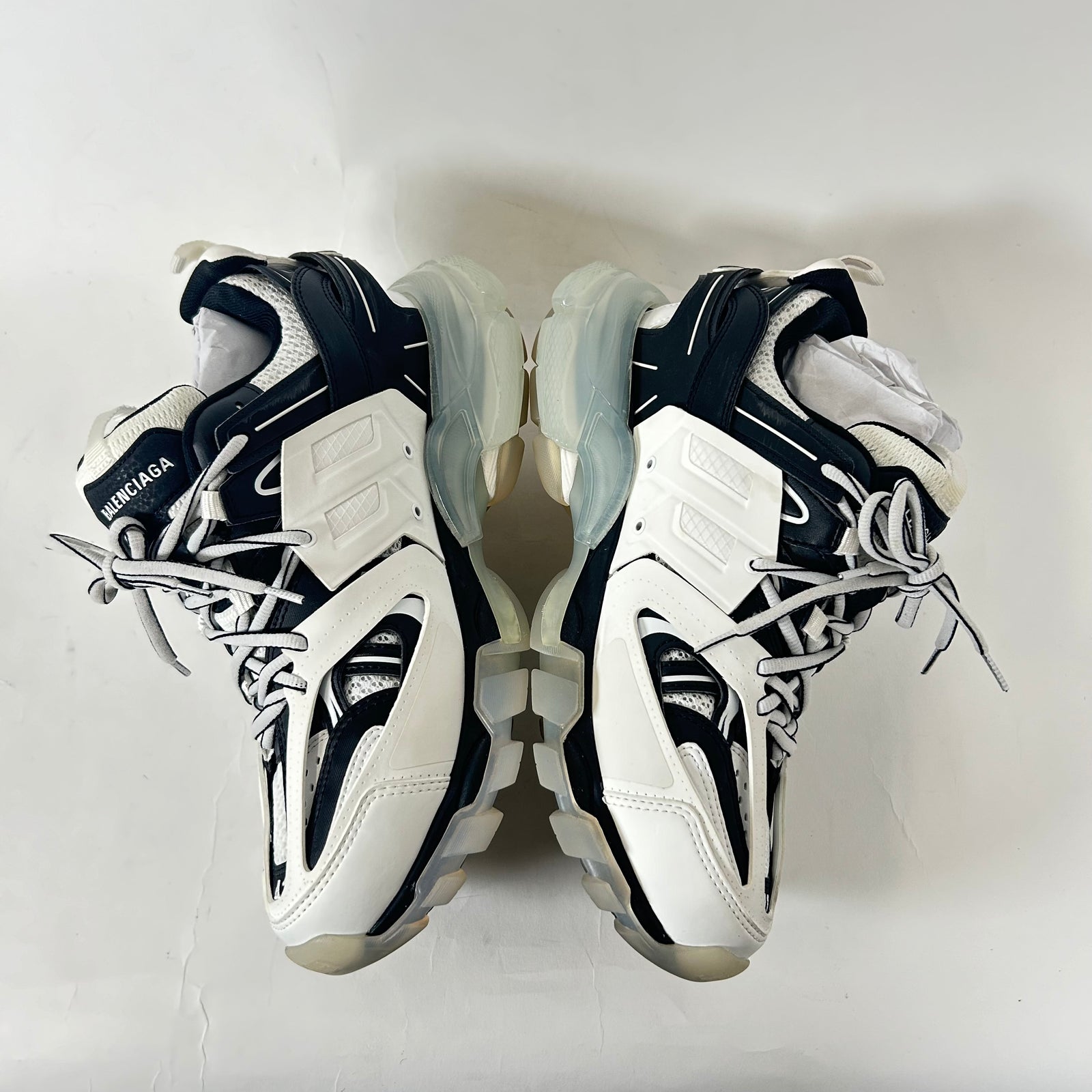 Balenciaga White/Black Track Sneakers Size 41