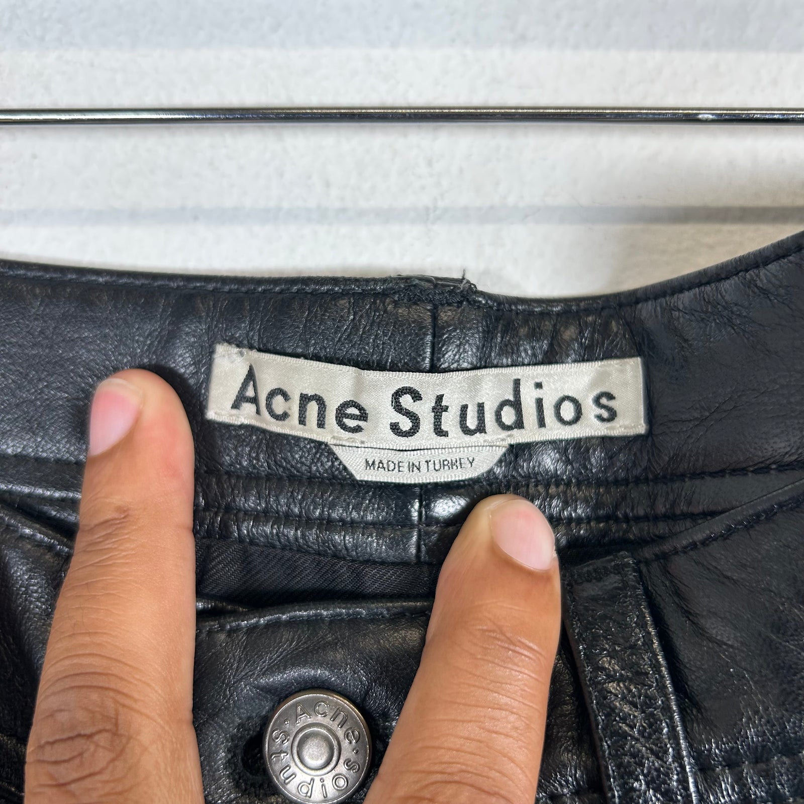 Acne Studios Leather Pants Size 34