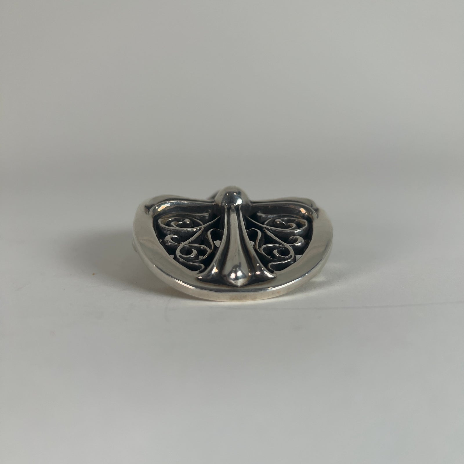 Chrome Hearts White 'Oval Cross' Belt Size 32