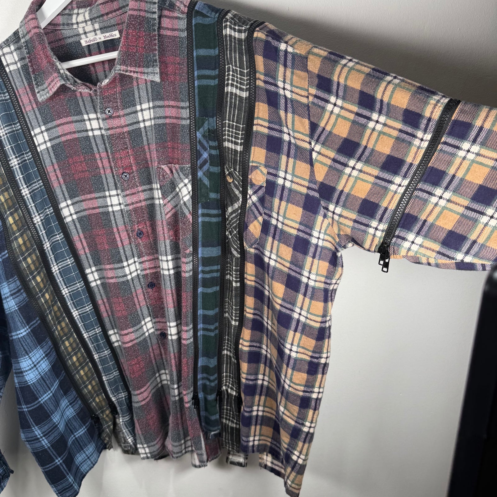 Needles Zipper Rebuild Flannel Size XL