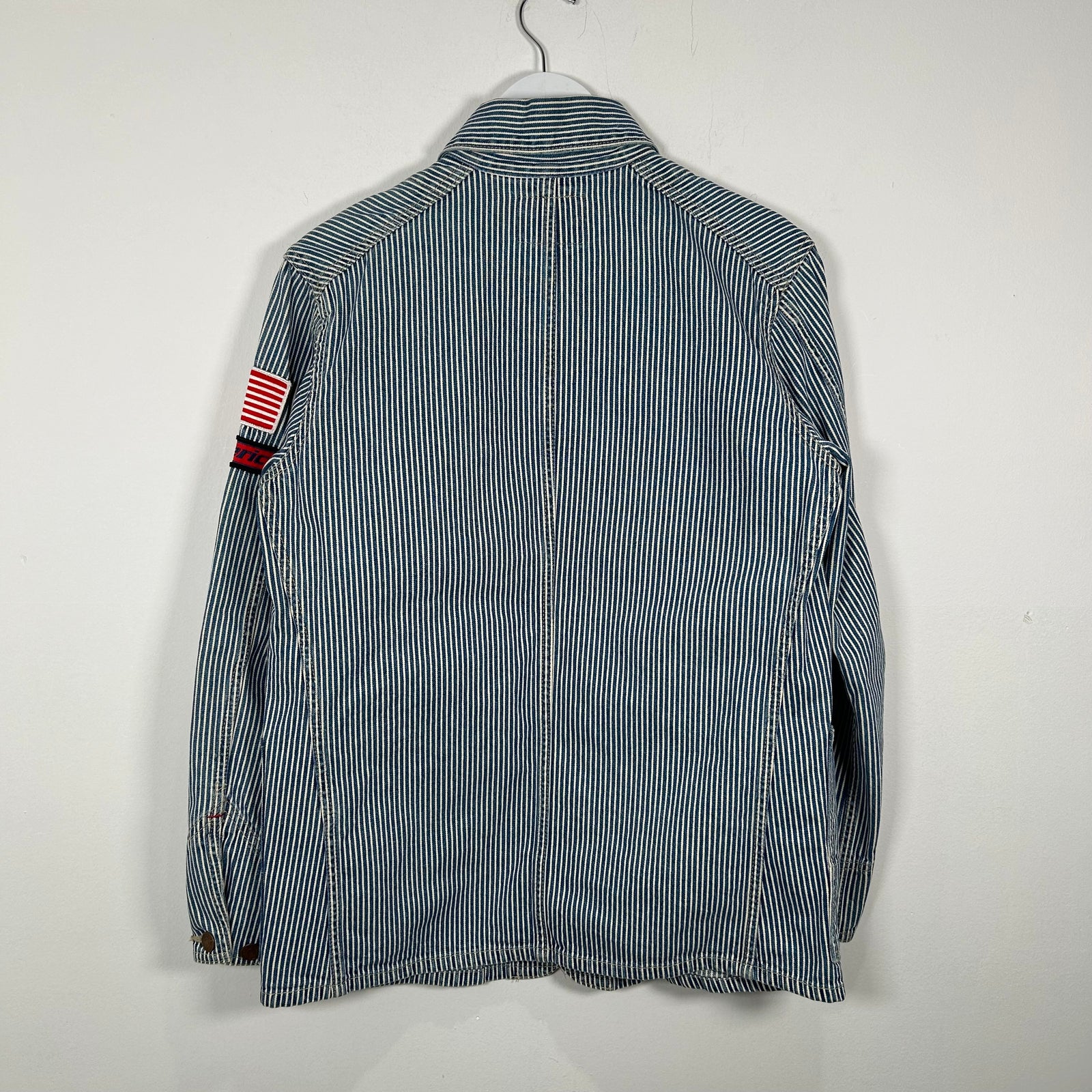 Hysteric Glamour Pin-Stripe Patch Work Jacket Size M