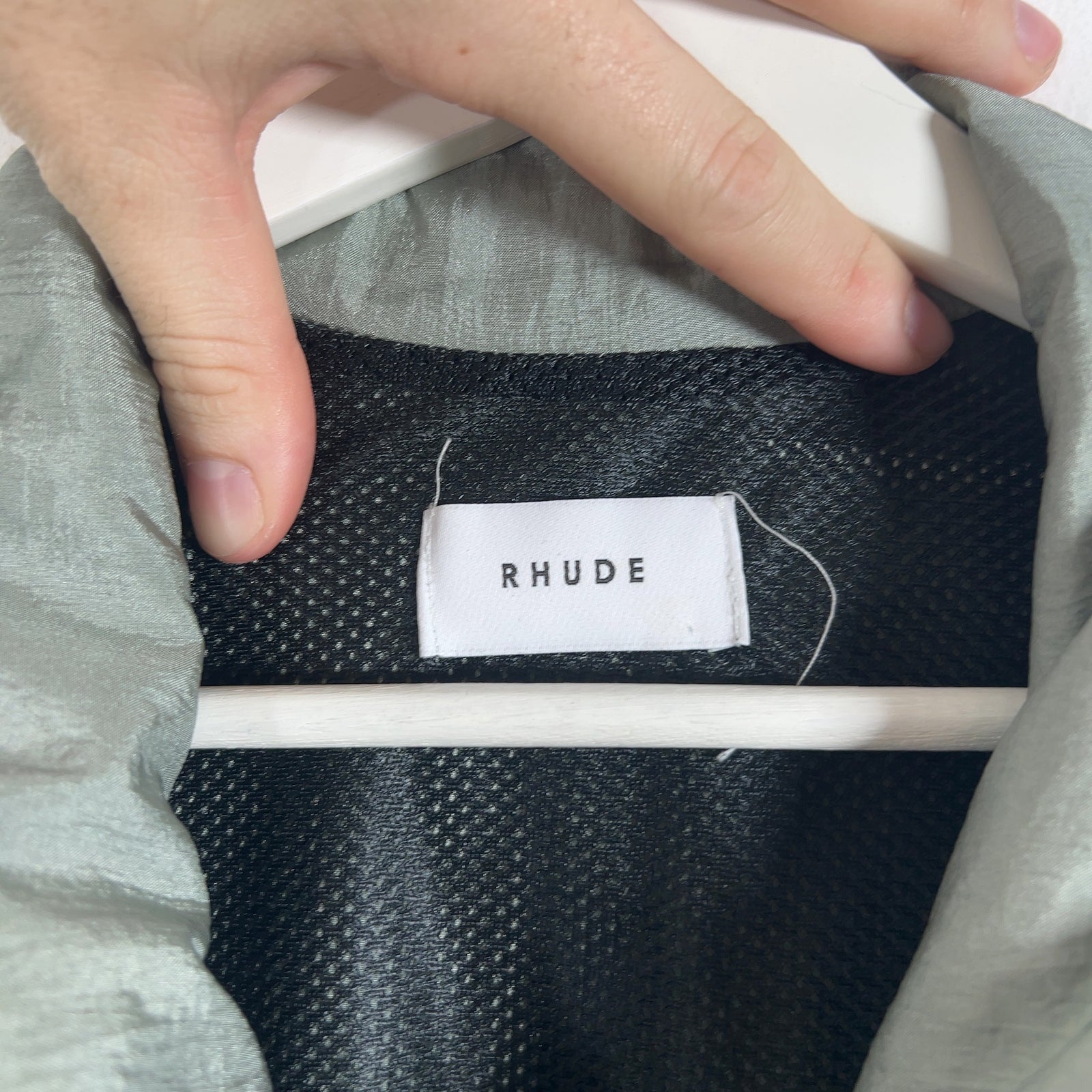 Rhude Grey Logo Track Jacket