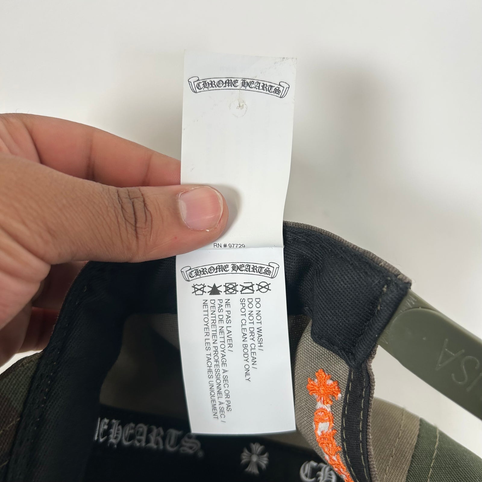 Chrome Hearts Camo/Orange CH Baseball Cap