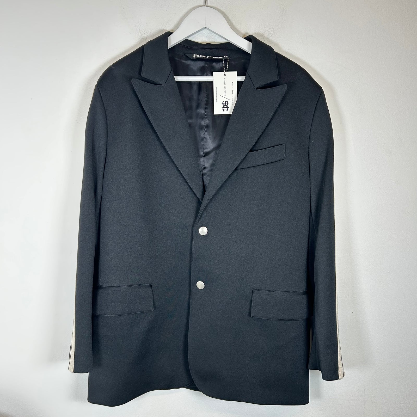Palm Angels Black Track Blazer Size 46