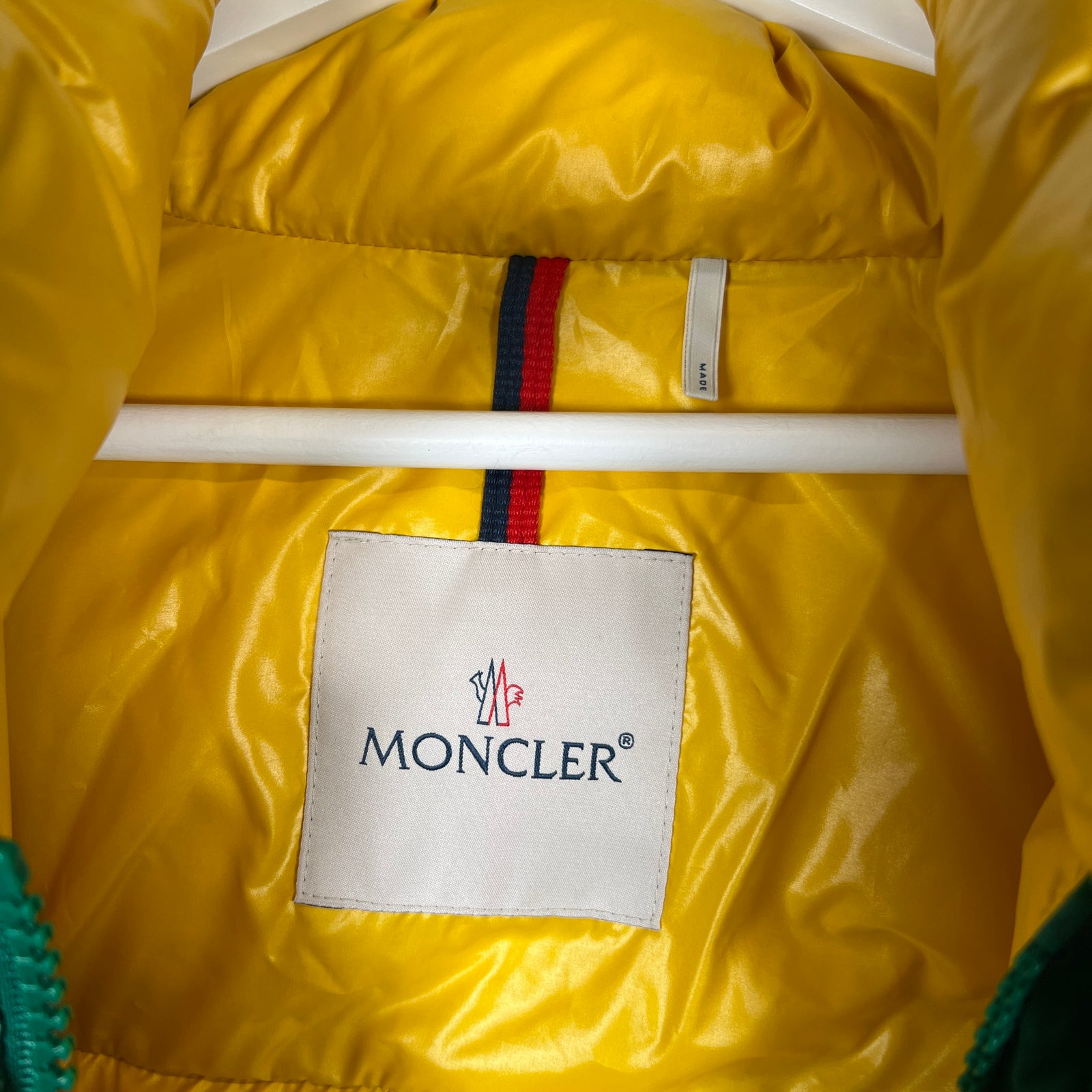 Moncler Ain Green Short Down Jacket Size 5