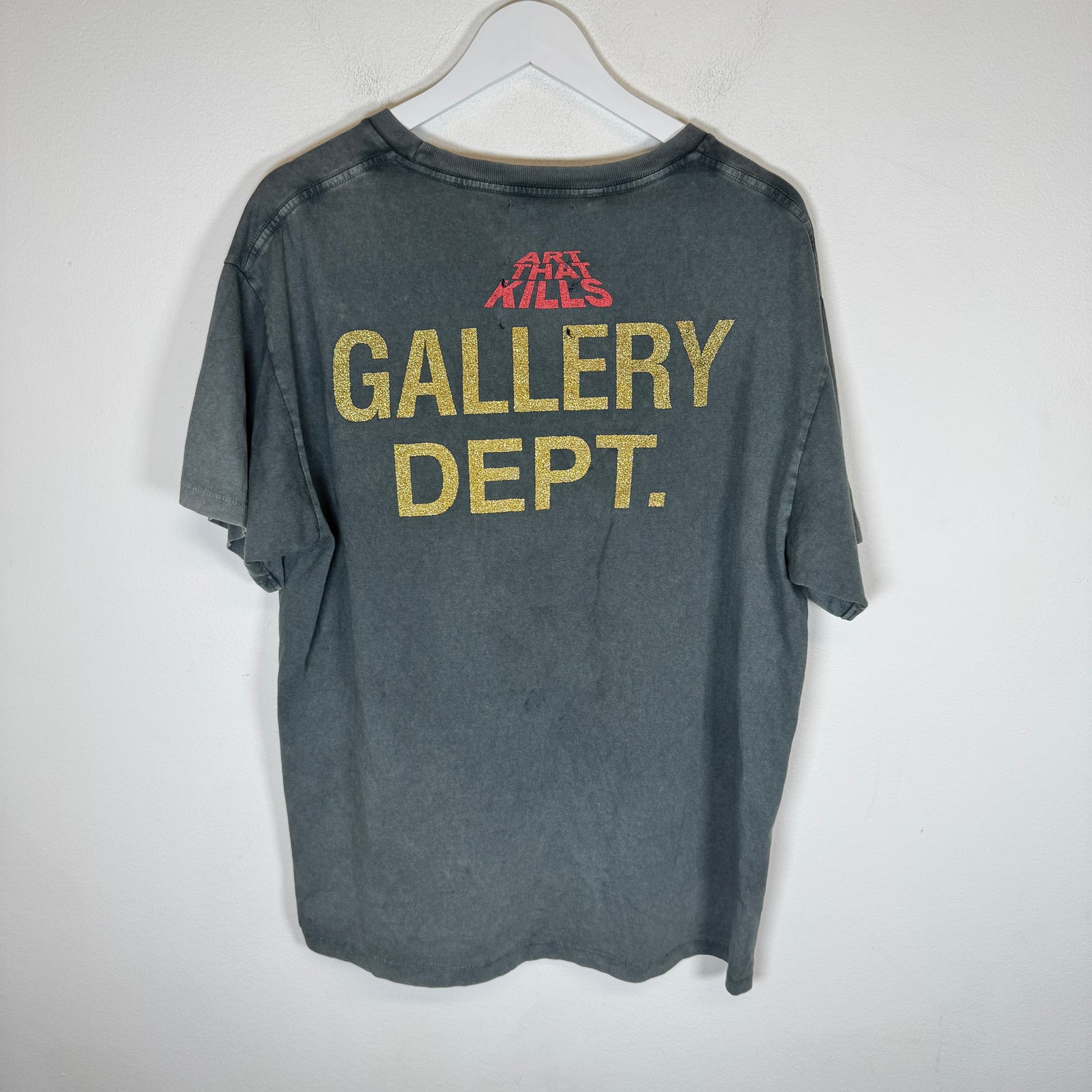 Gallery Dept Vintage Black ATK Logo T-Shirt Size M