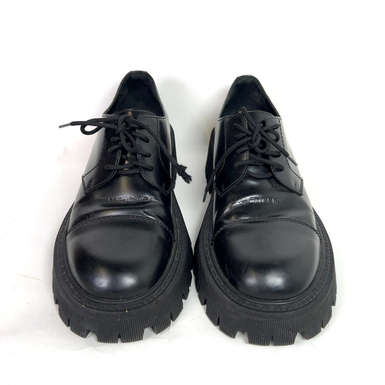 Balenciaga Leather Tractor Derby