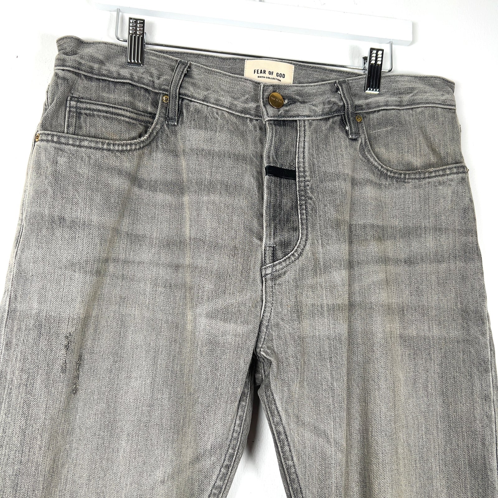 Fear of God 6th Collection Leather Tab Denim Jeans