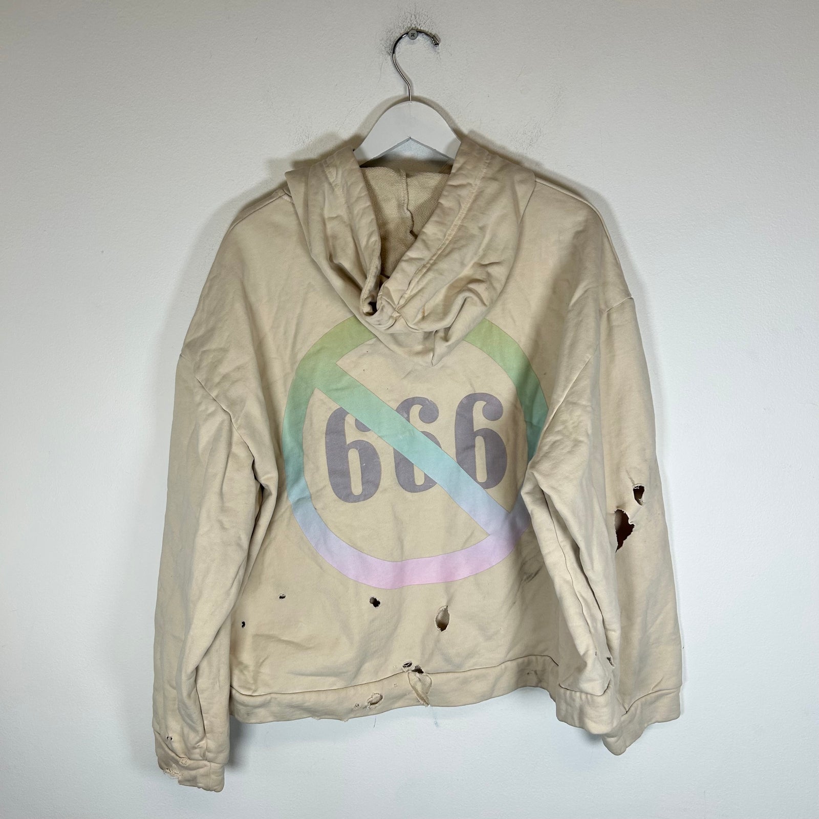 Who Decides War Beige Roots Of Peace Hoodie Size XL