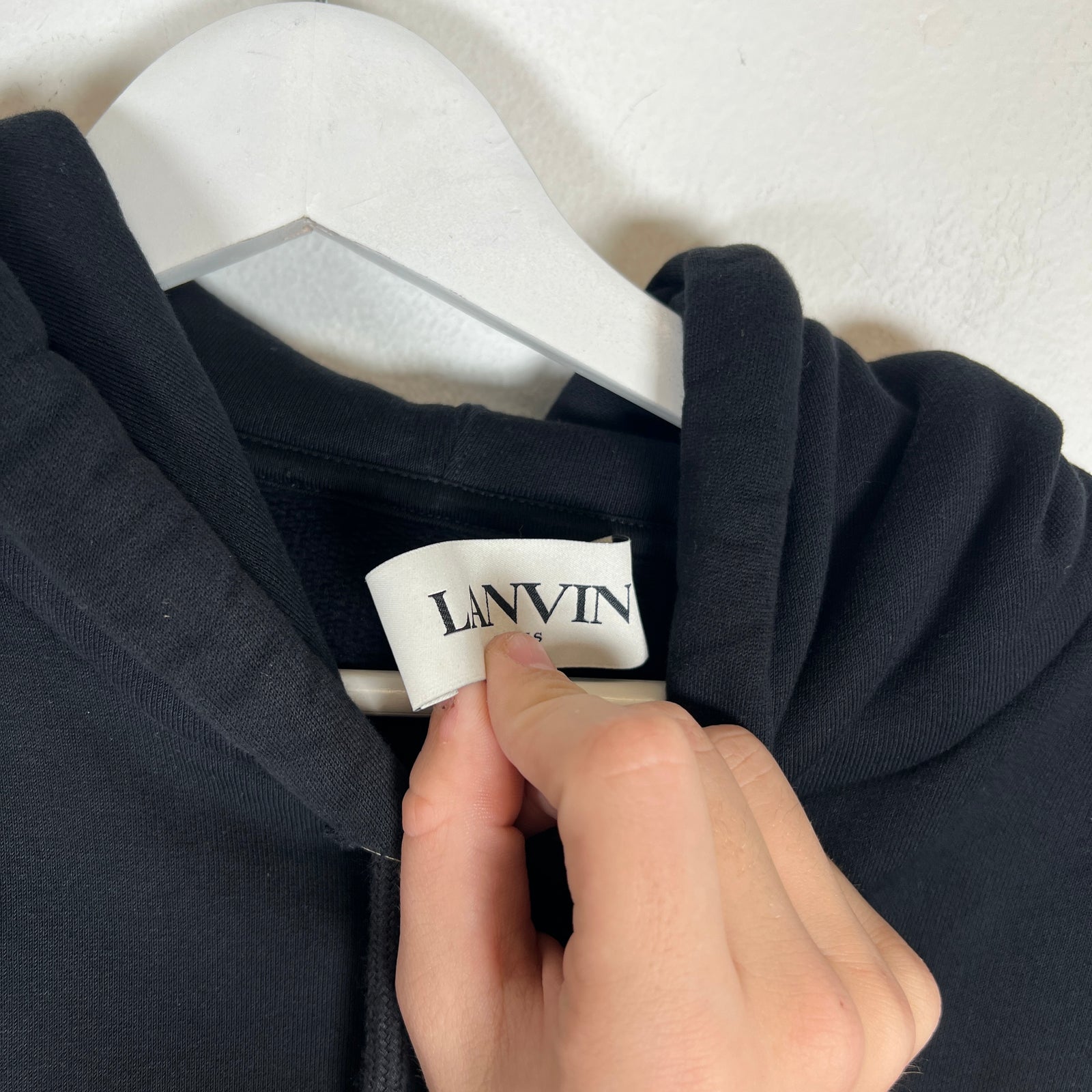 Lanvin Black Logo Hoodie Size M