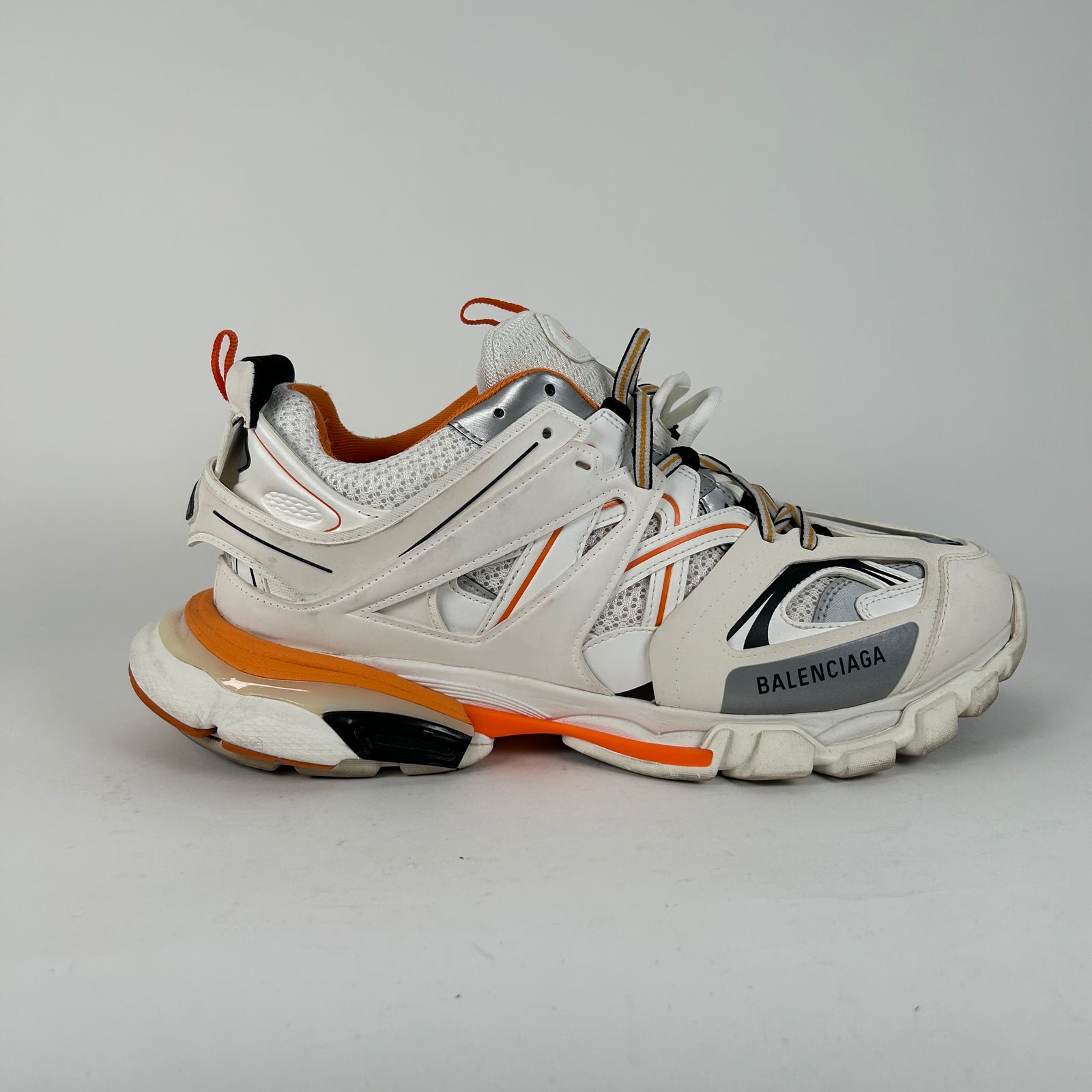 Balenciaga Orange/White Track Sneaker Size 12
