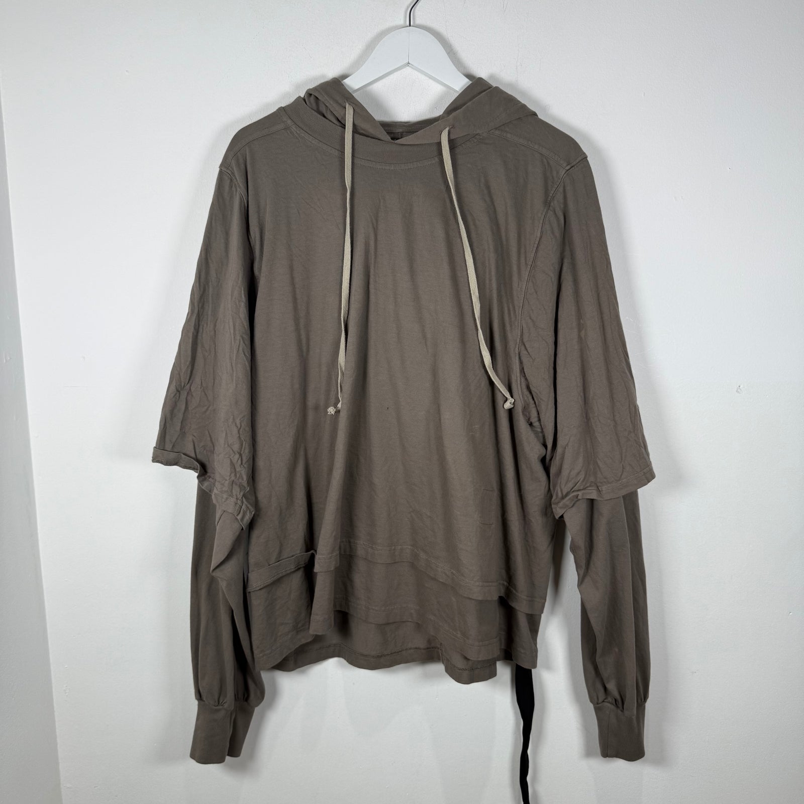 Rick Owens Thin Layered Dust Hoodie Size XL