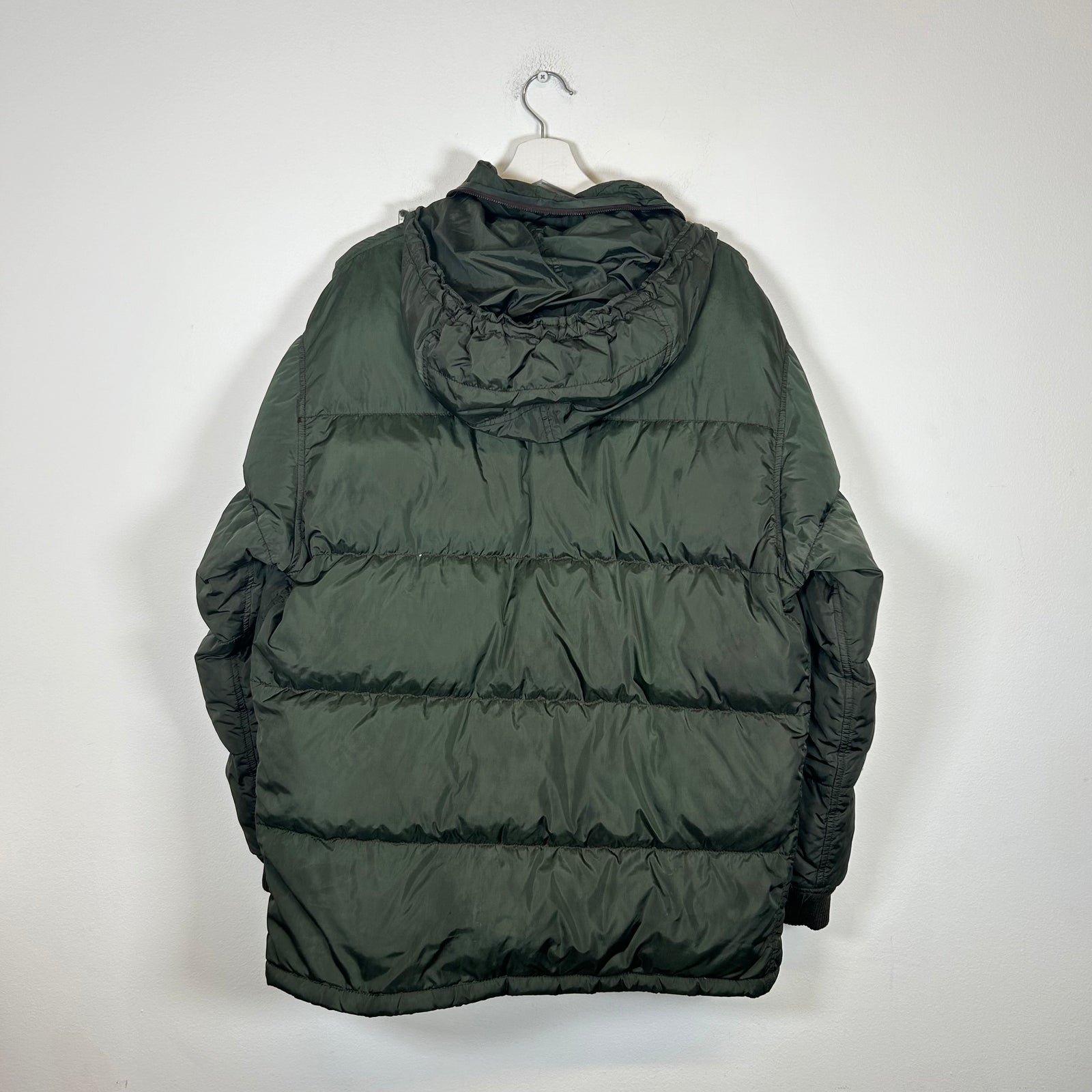 Prada Green Hooded Puffer Jacket Size S