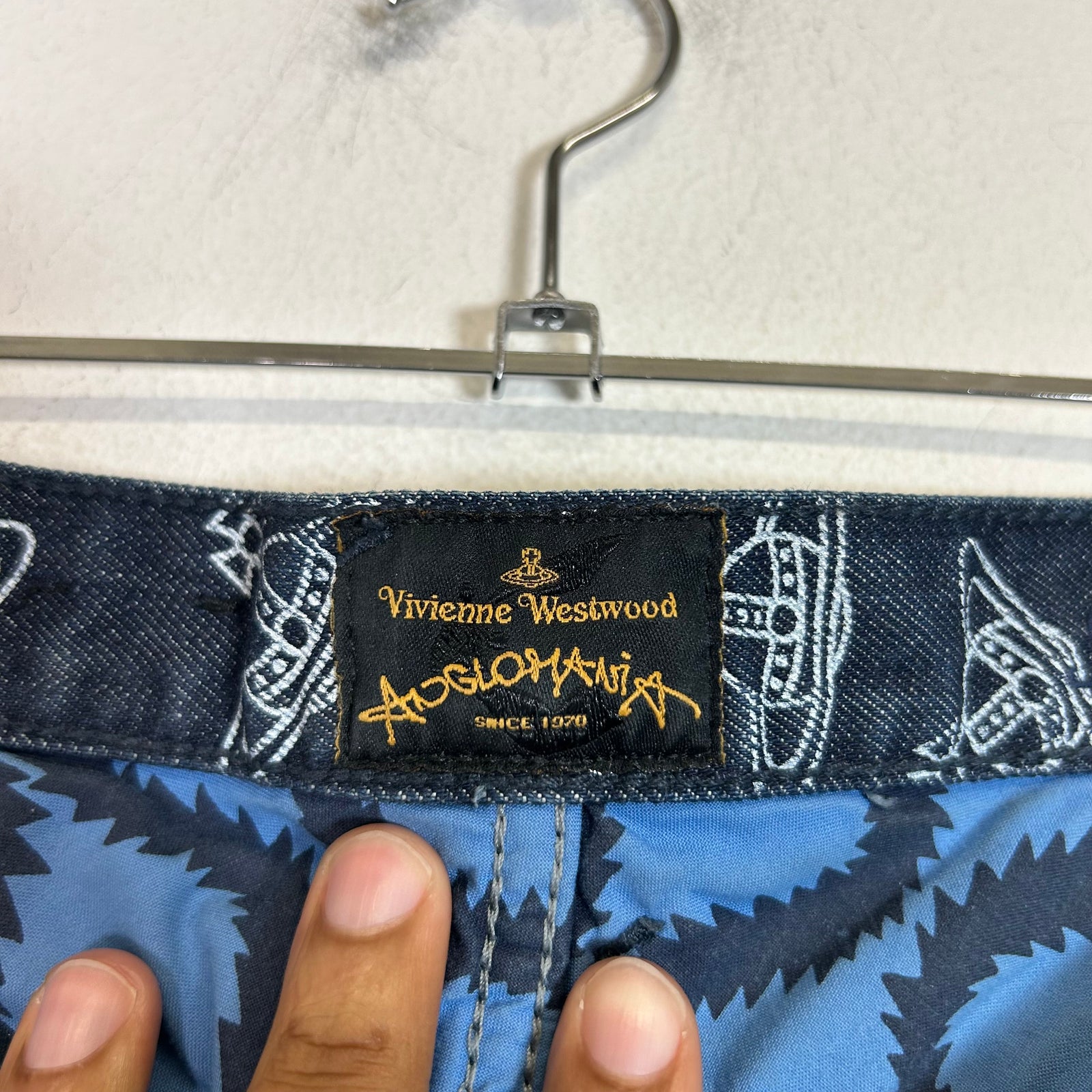 Vivienne Westwood Anglomania Orb Print Slim-Cut Jeans
