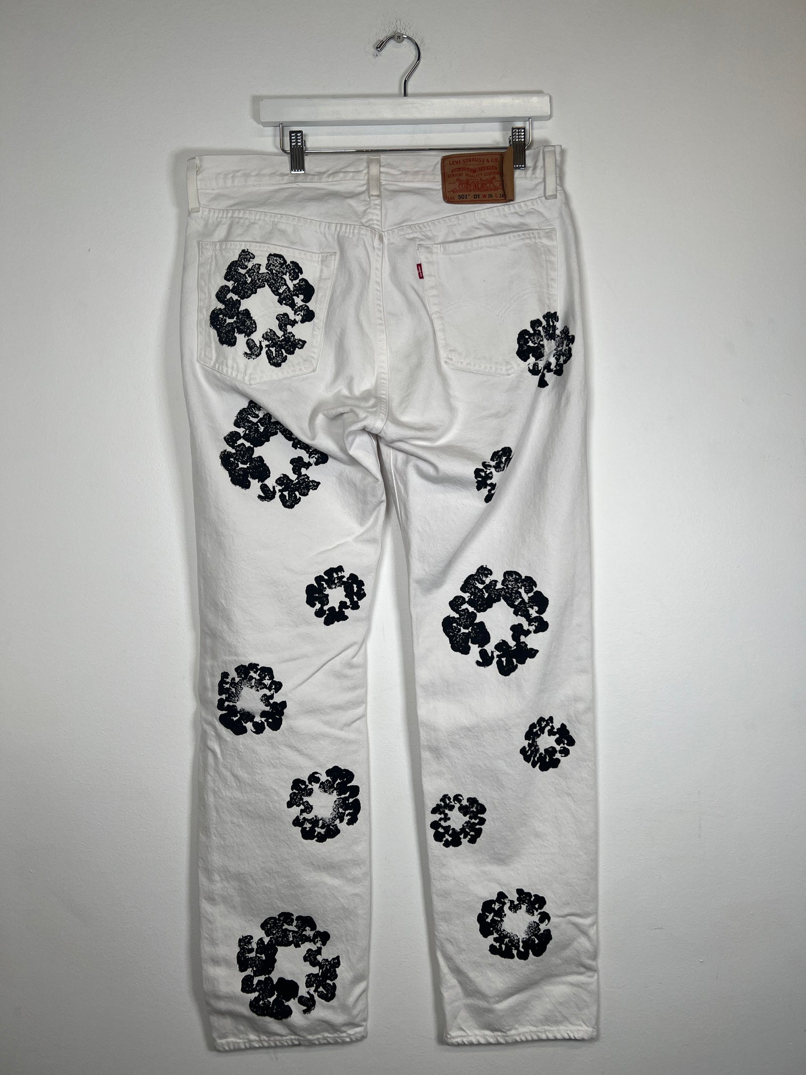 Denim Tears White Wreath Jeans Size 36