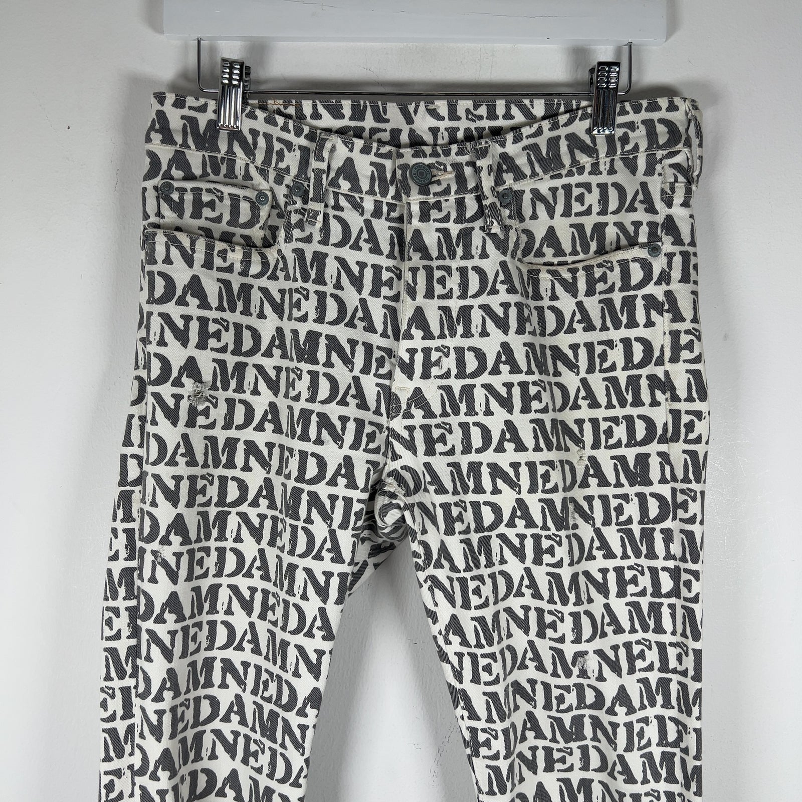 Hysteric Glamour 'Damned' Allover Script Jeans