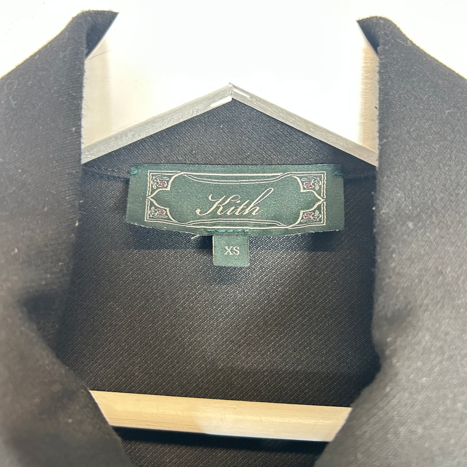 Kith Black Double Knit Coach Jacket Size XS