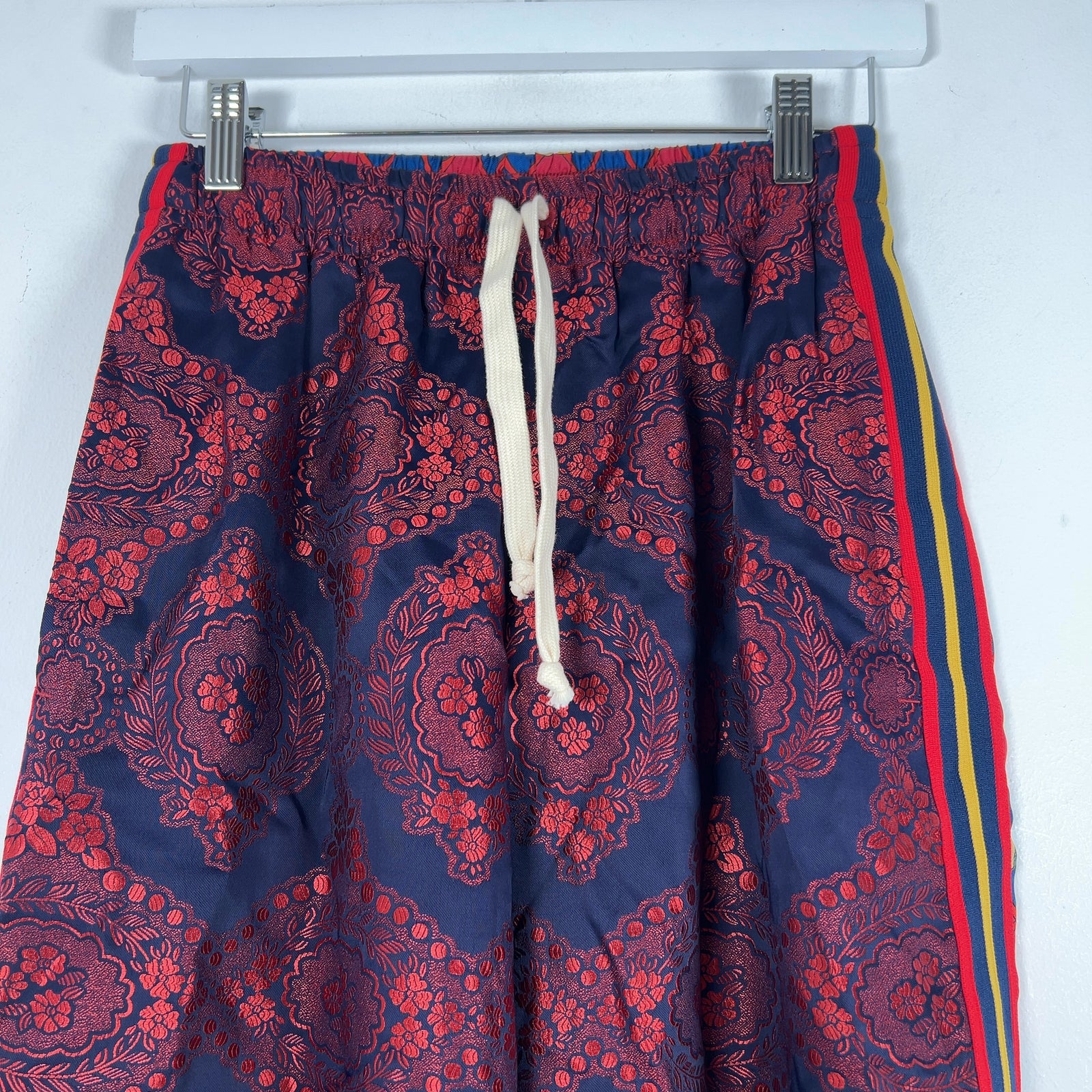 Gucci Jacquard Silk Monogram Jogger Pants
