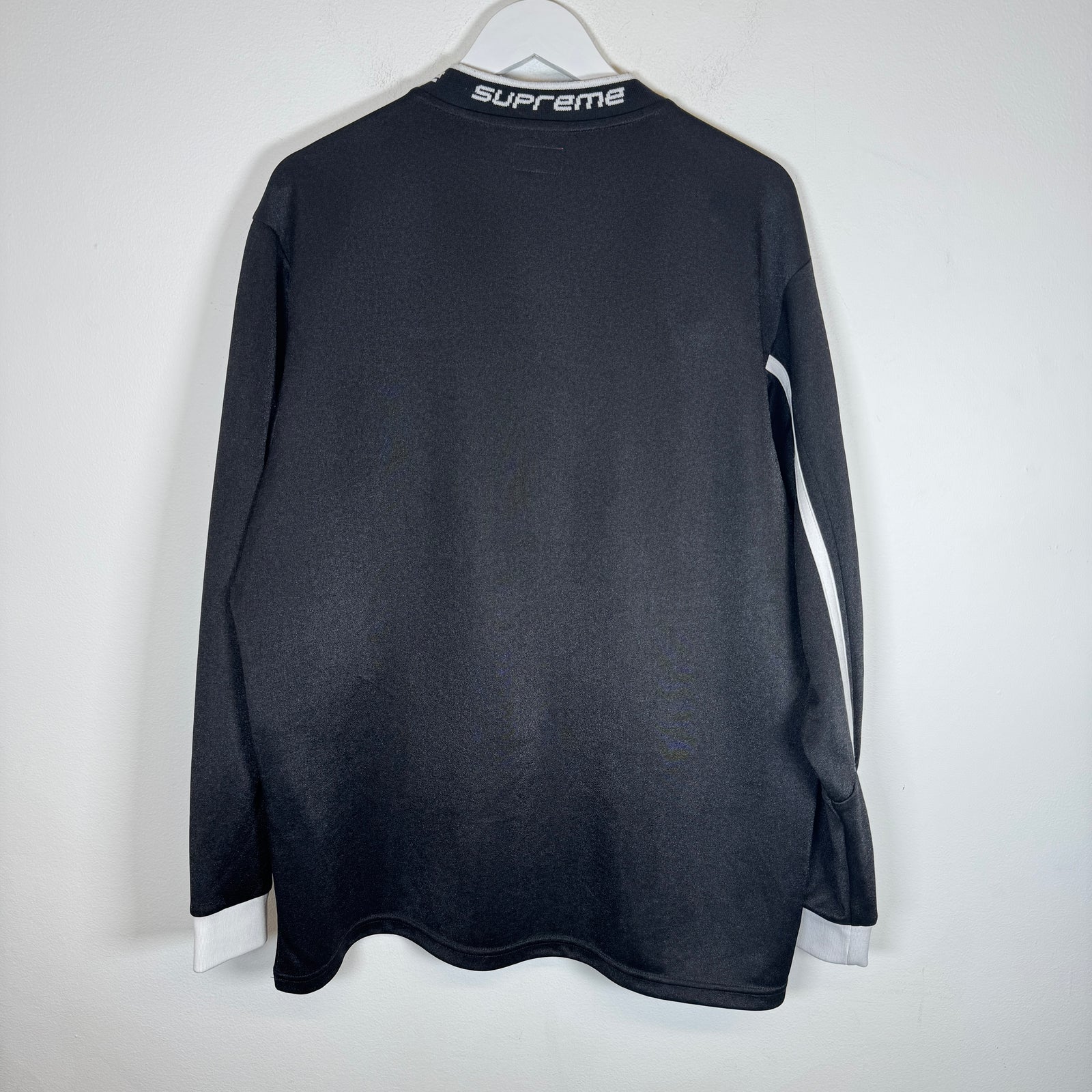Supreme Black Logo Longsleeve Jersey Size L