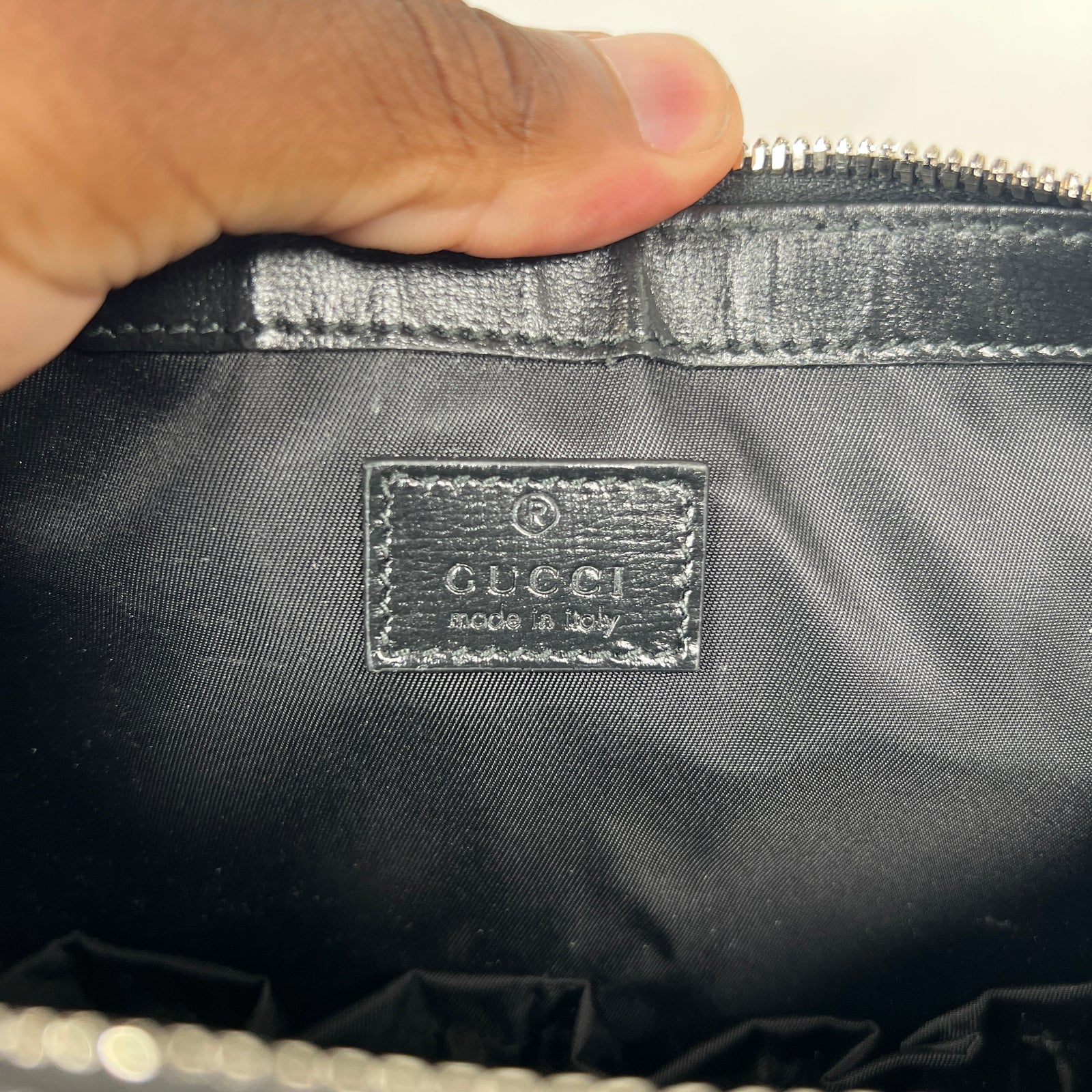 Gucci Black GG Supreme Large Toiletry Bag