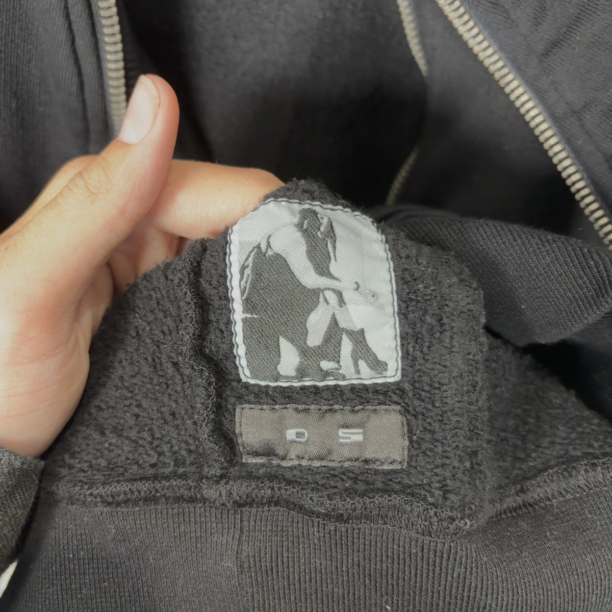 Rick Owens DRKSHDW Asymmetrical Zip Fleece