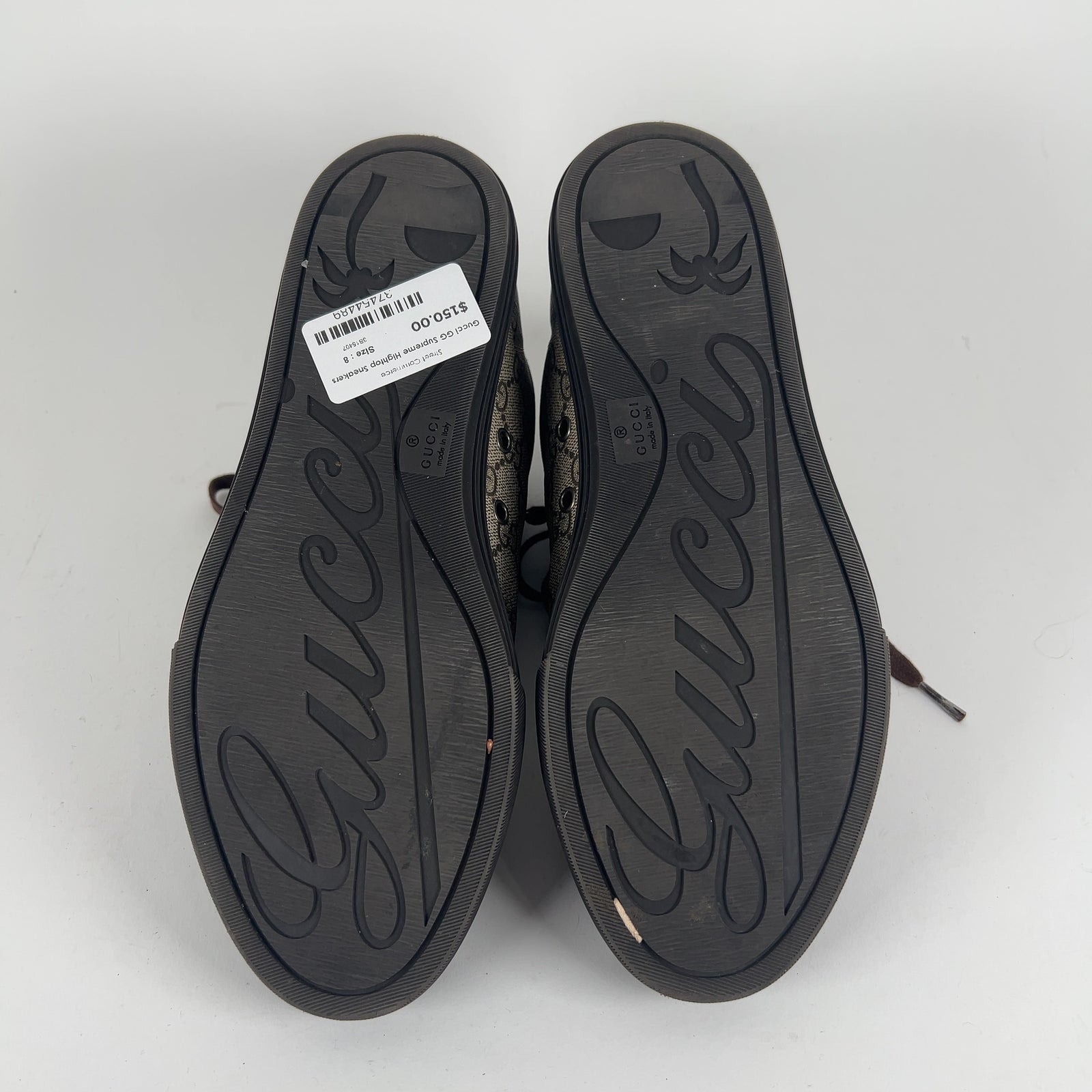 Gucci GG Supreme Hightop Sneakers