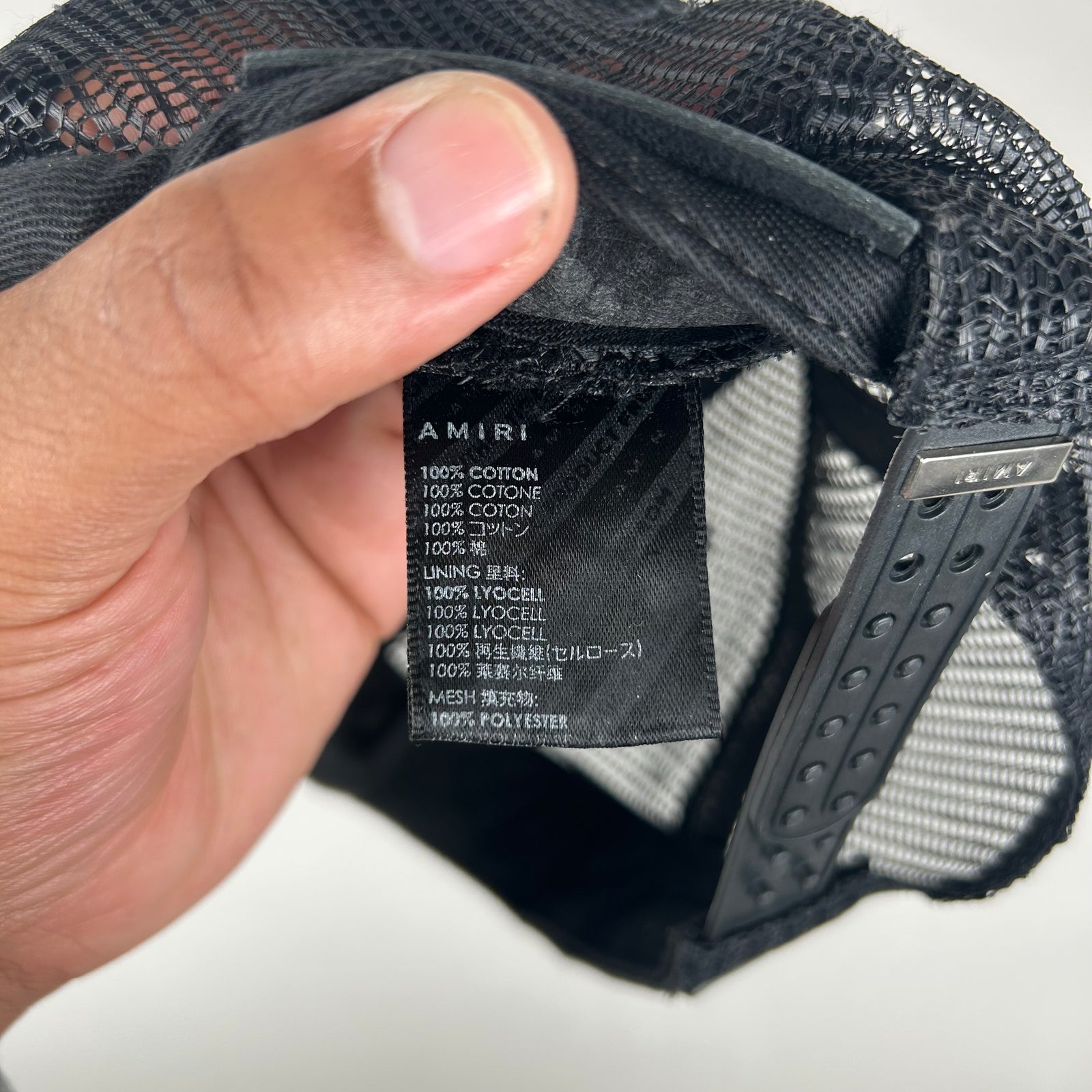Amiri Black Logo Hat