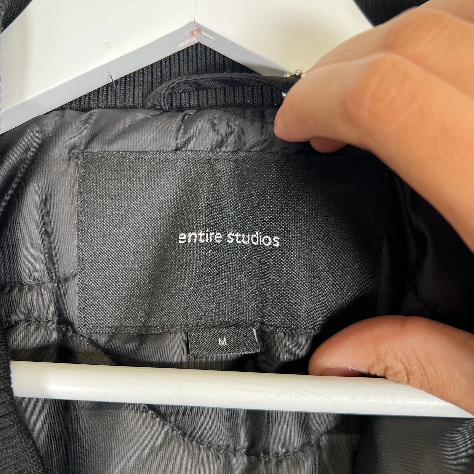 Entire Studios Black Bomber Size M