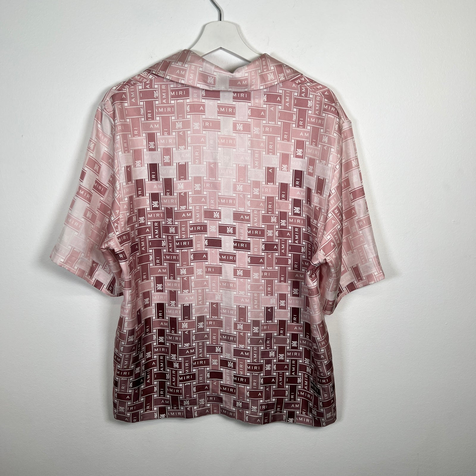 Amiri Silk Spell-out Shirt Size S