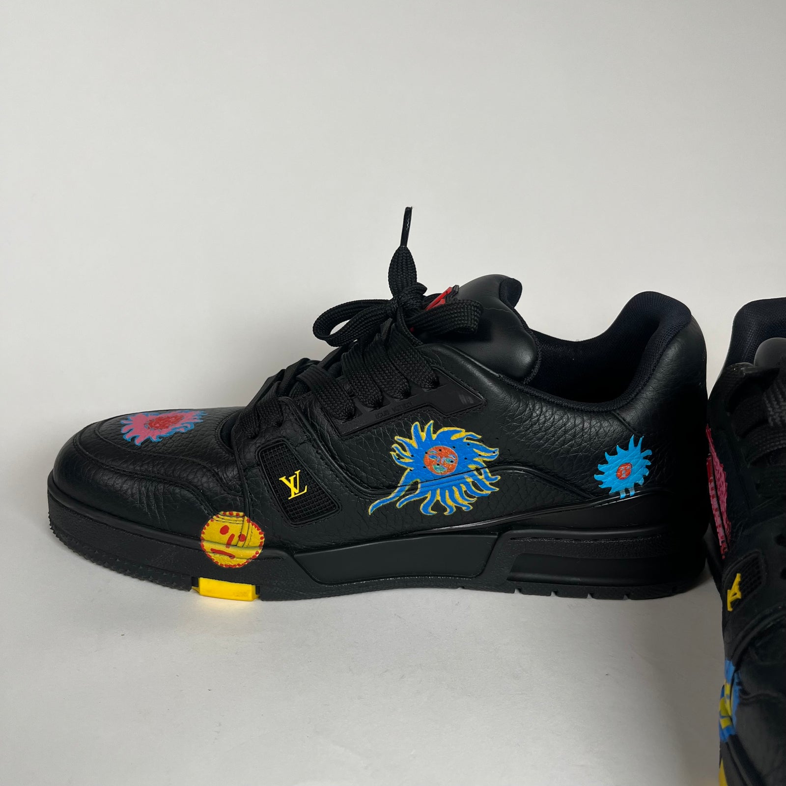 Louis Vuitton Black Yayoi Kusama Trainer Size 9