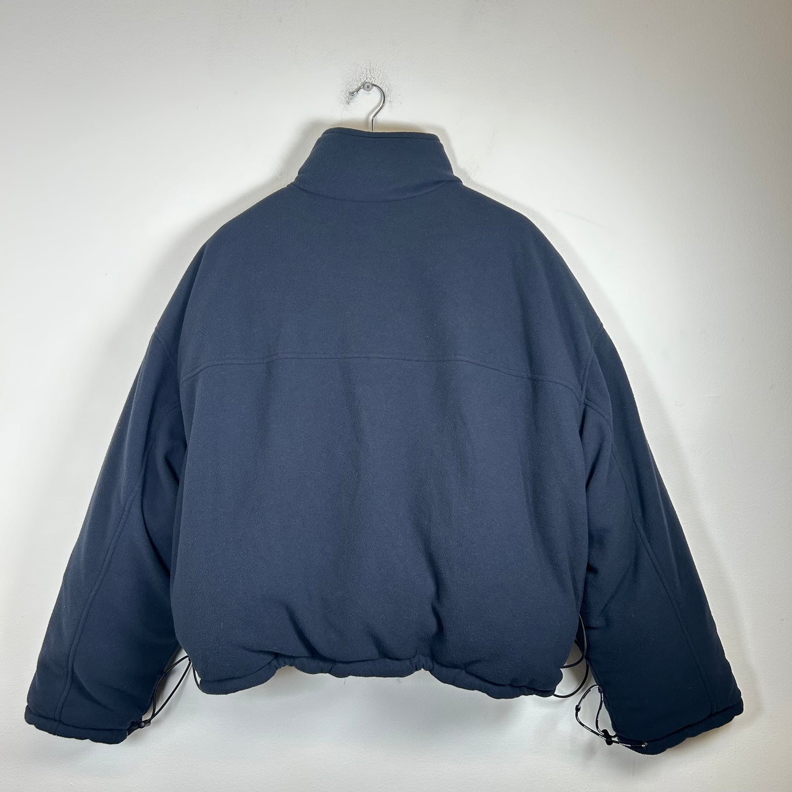 Balenciaga Black/Navy Fleece Reversible Puffer Size 1