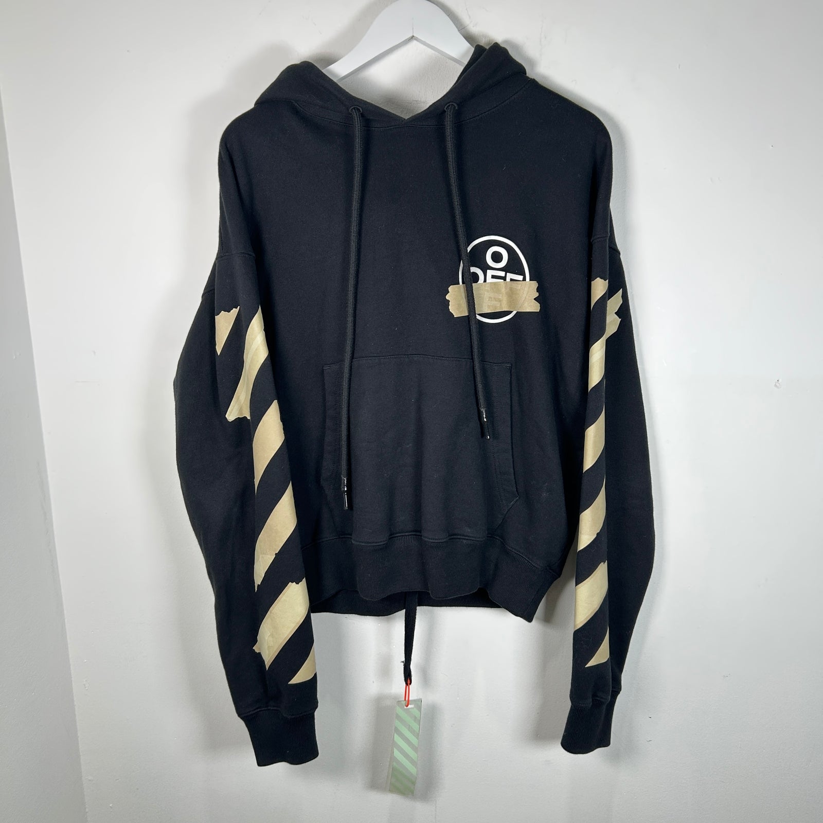 Off-White Stencil Tape Graphic Hoodie Size S