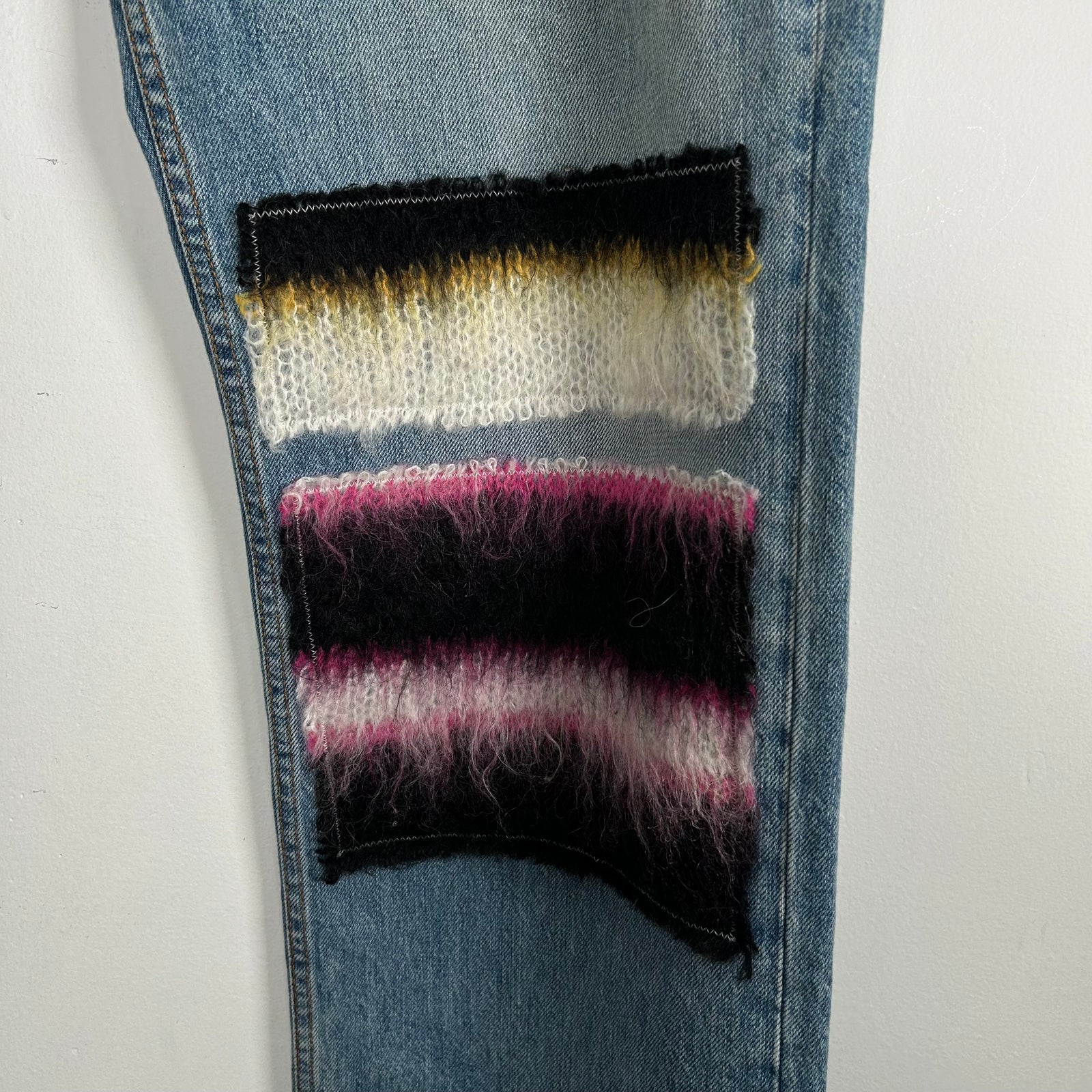 Marni Mohair Patch Denim Jeans Size 34