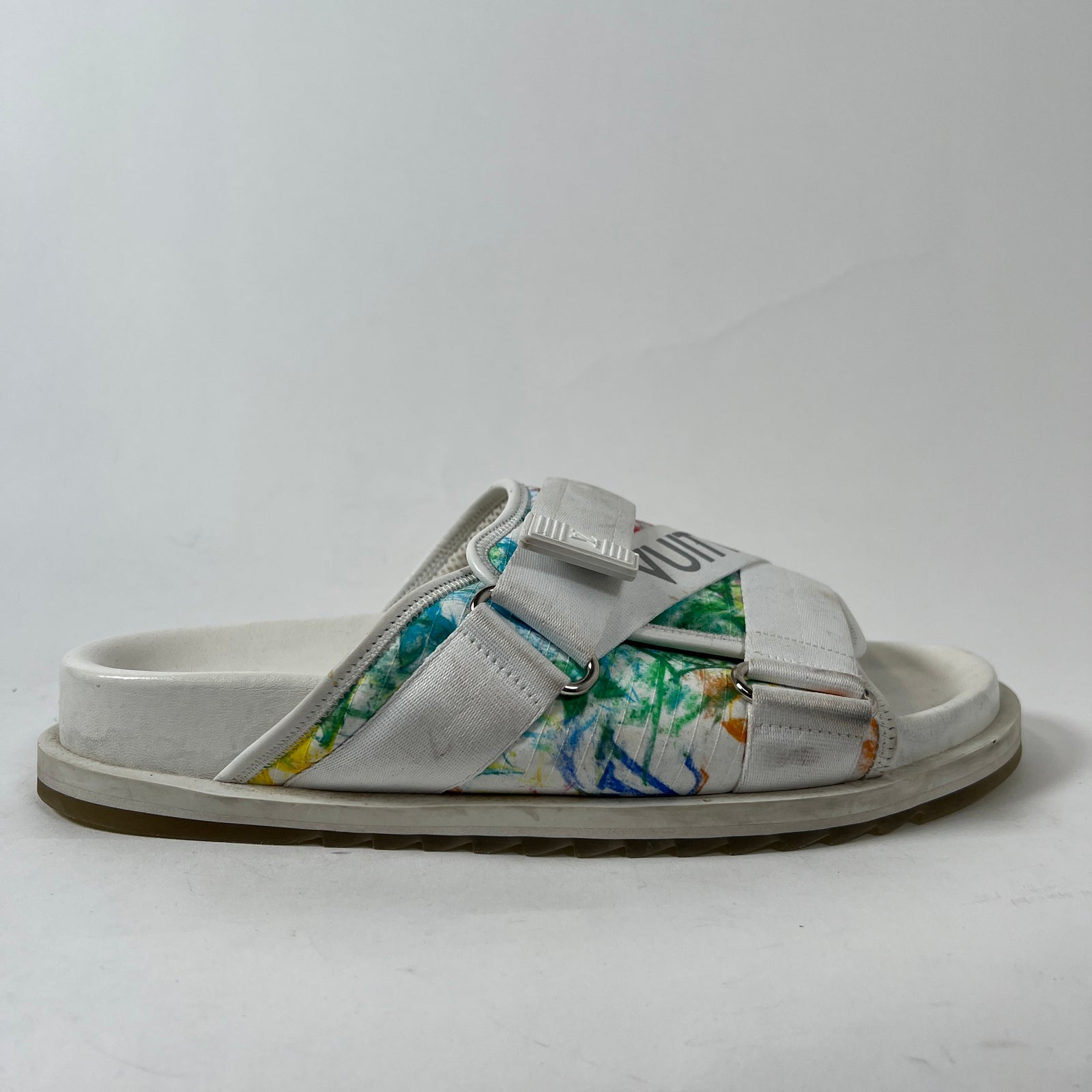 Louis Vuitton Honolulu Water Paint Slides Size 9