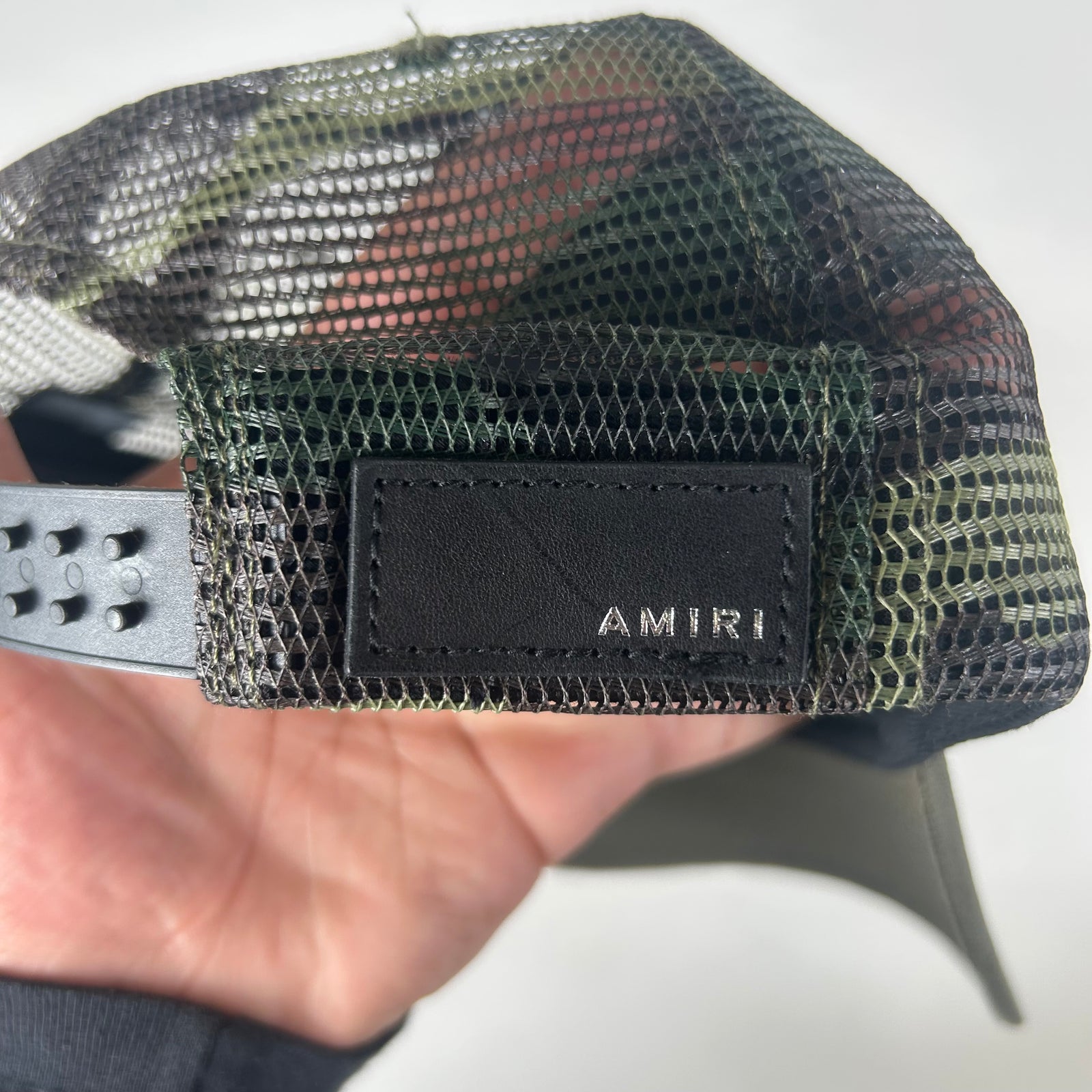 Amiri Military Stencil Green Trucker Hat