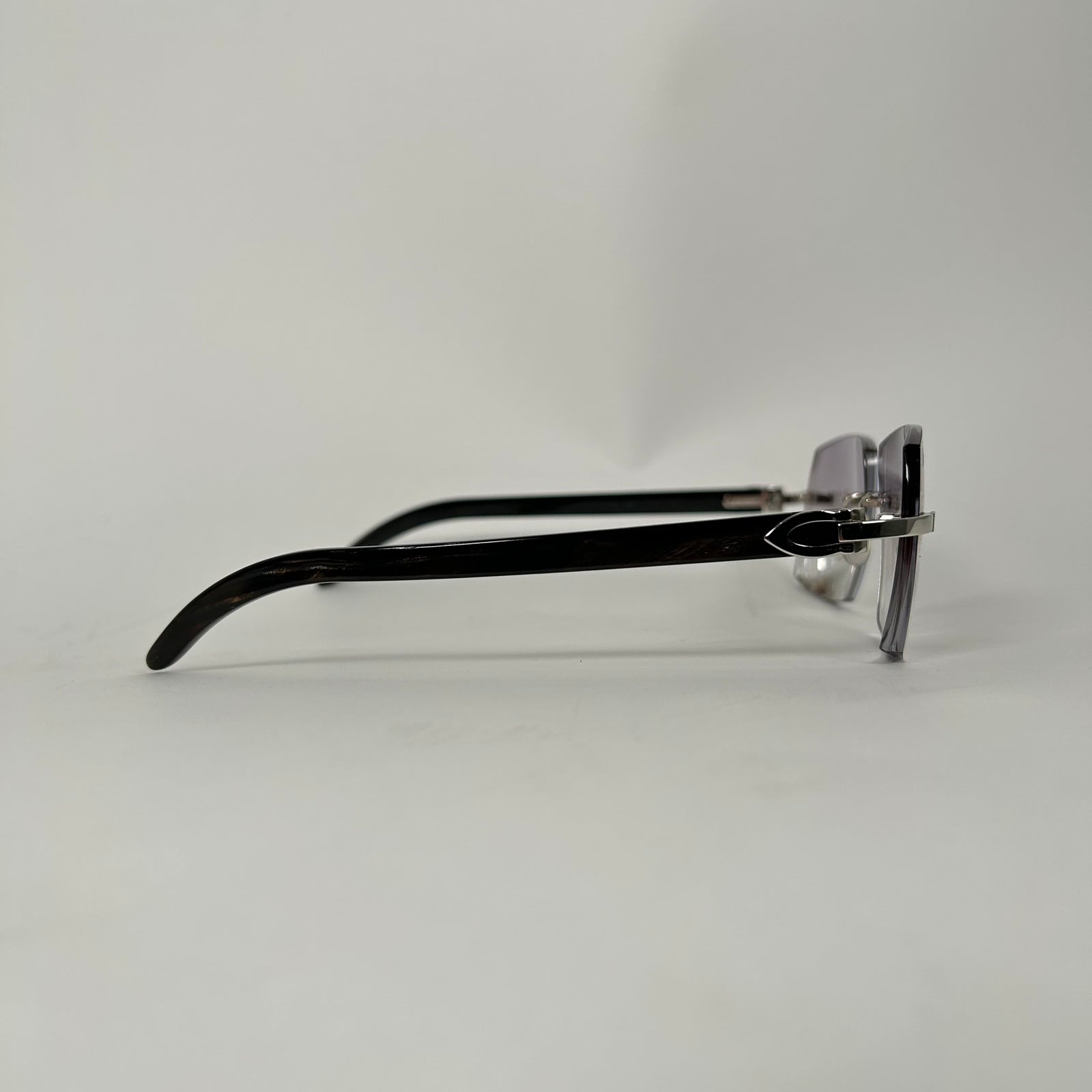 Cartier C Frame Dark Buffalo Horn Glasses