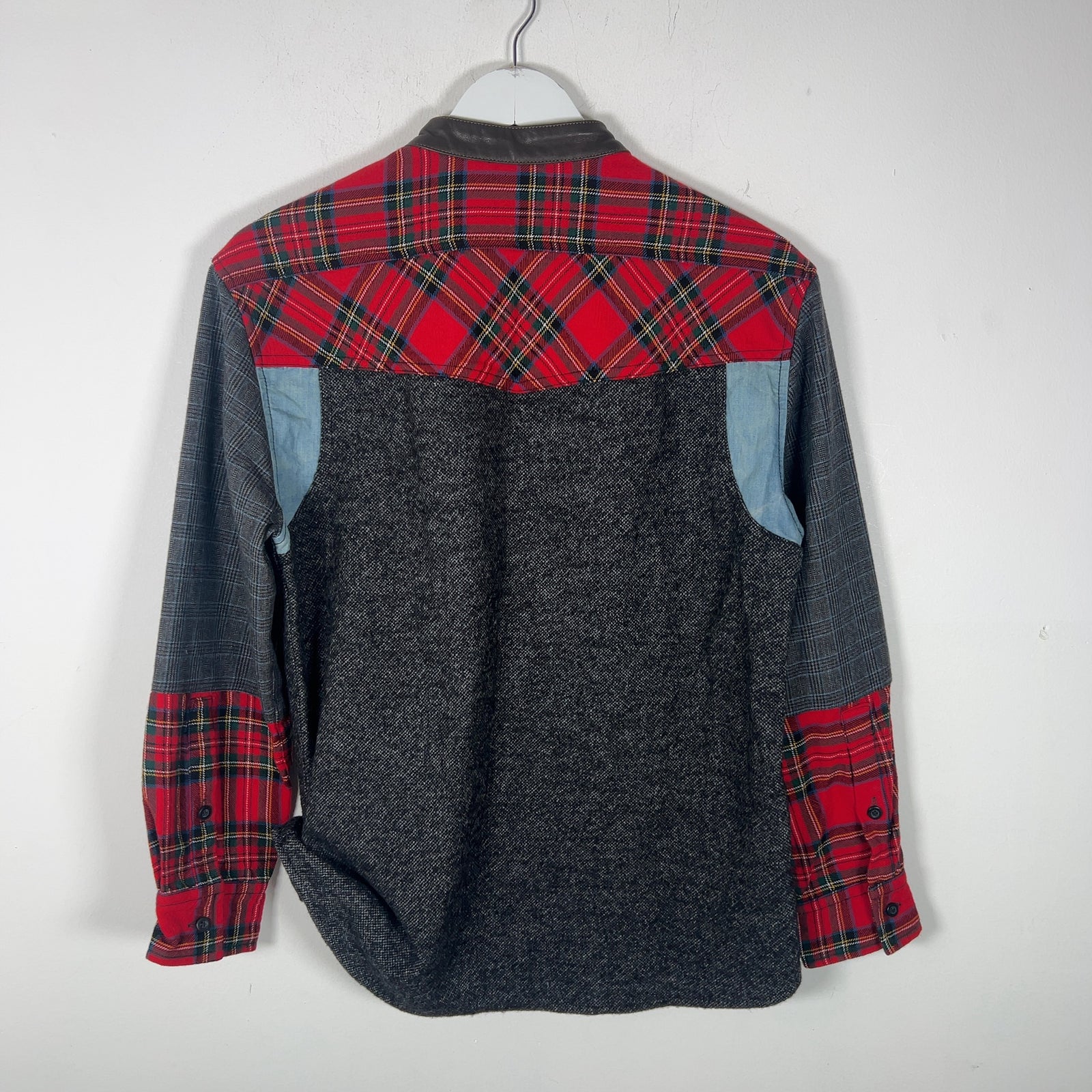 Cavalli Patchwork Button-Up Shirt