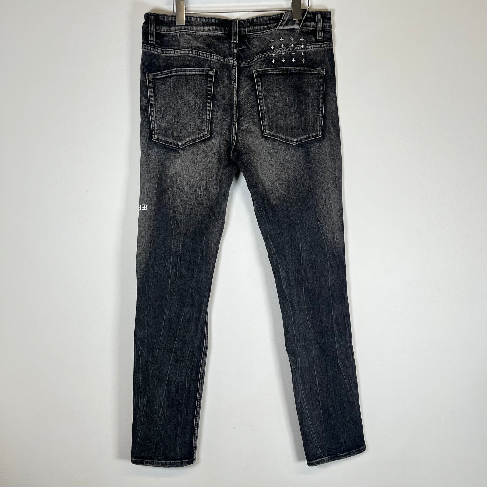 Ksubi Darkwash Distressed Jeans Size 34