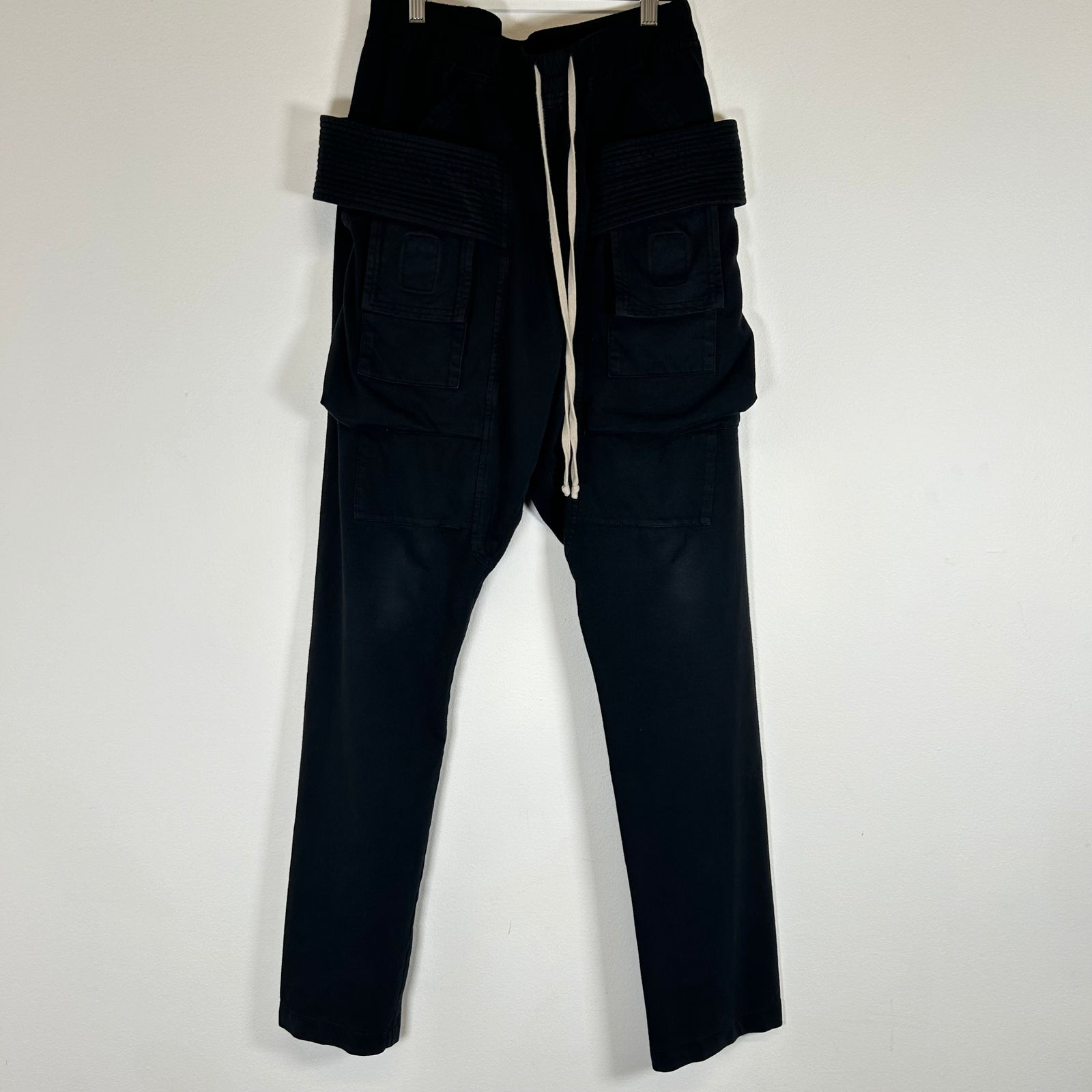 Rick Owens Black Creatch Cargos Size S