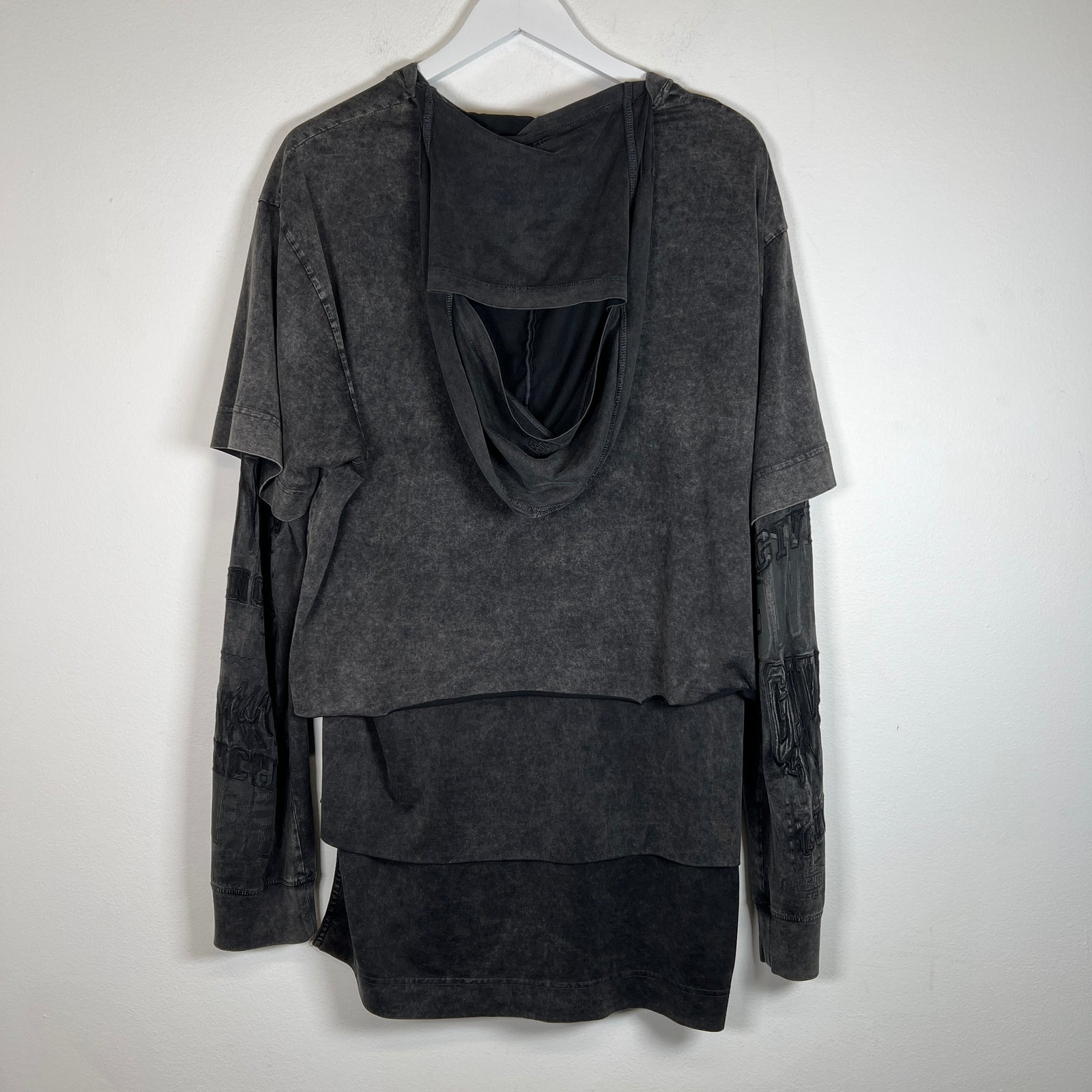 Givenchy Layer Hooded T-Shirt Size L