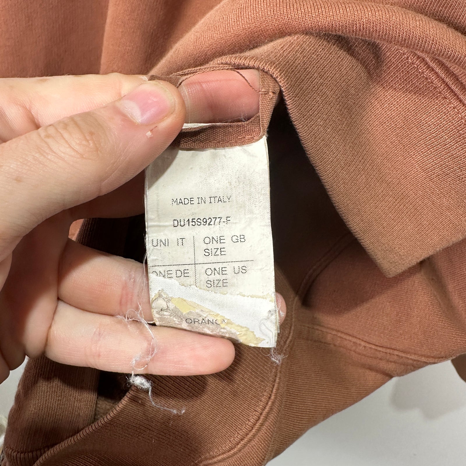 Rick Owens Brown Jason Hoodie Size OS