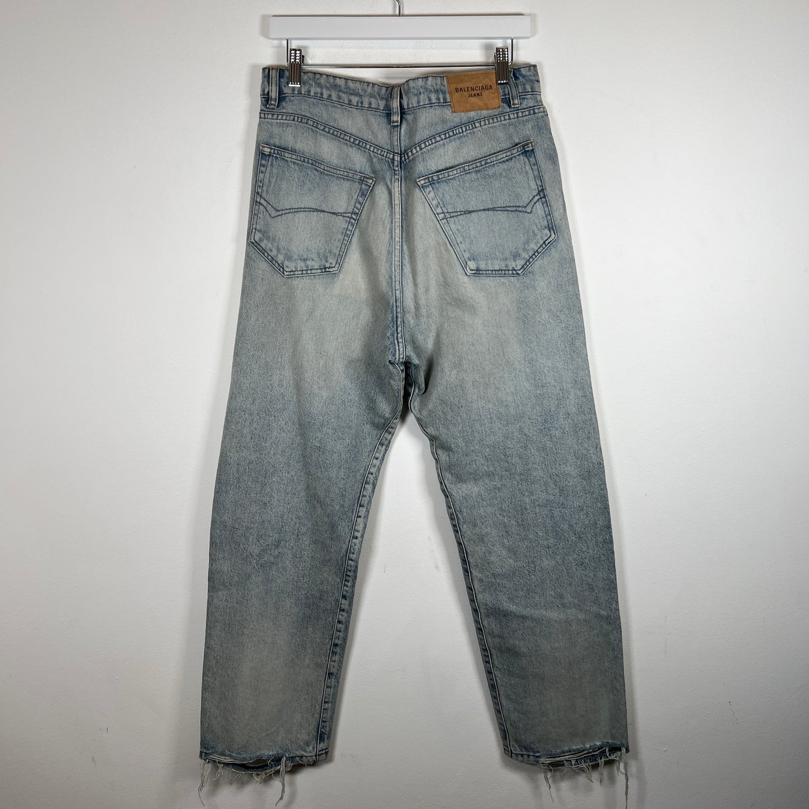 Balenciaga Lightwash Baggy Denim Jeans Size 32
